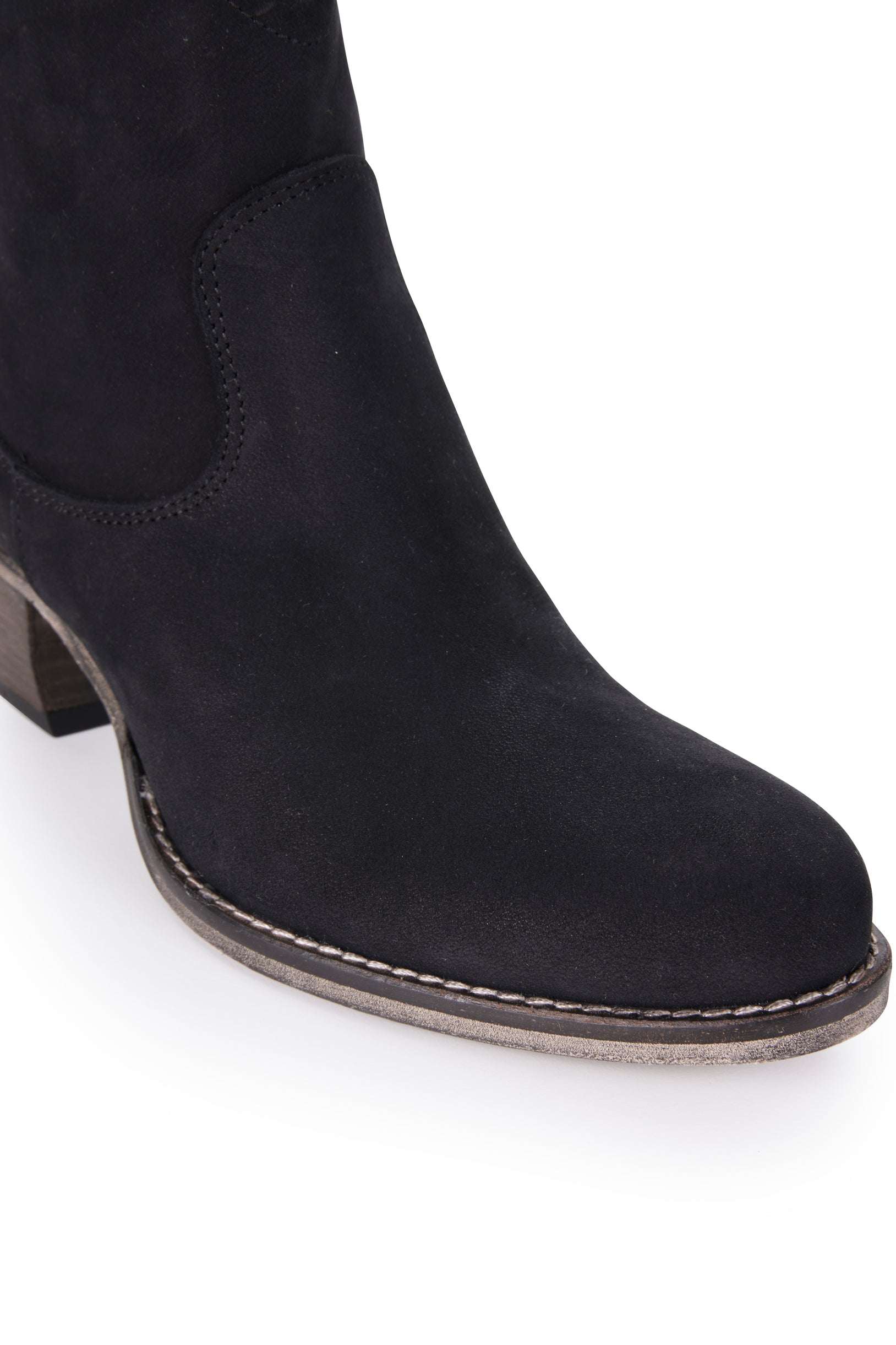 Nubuck Love Zip Boot - Black