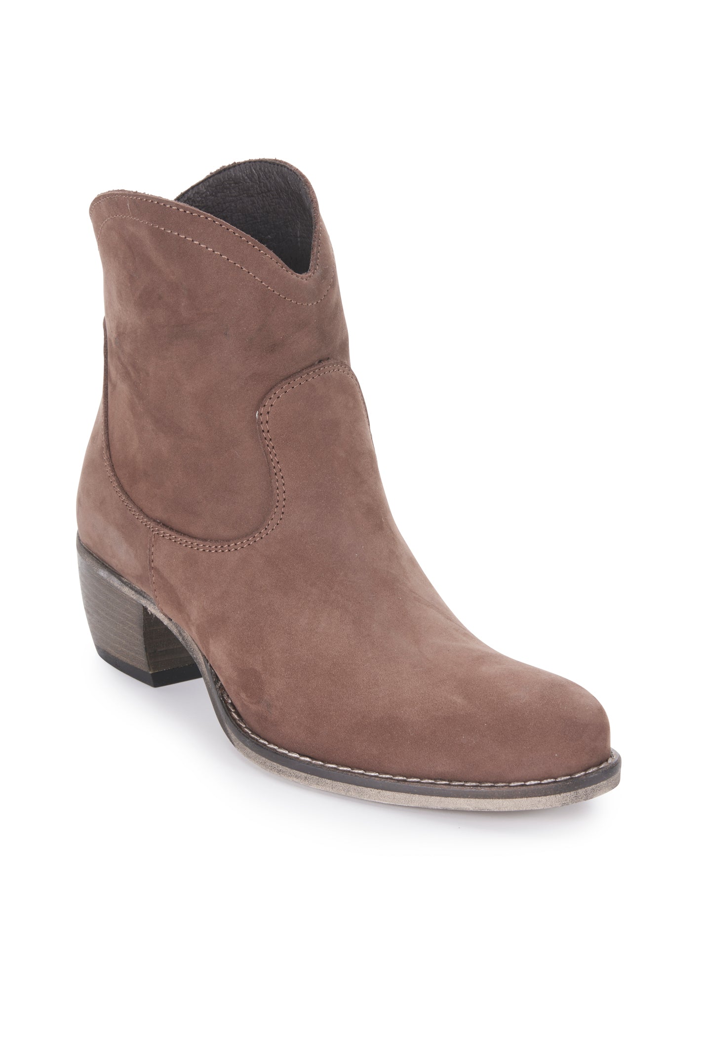 Nubuk Love Zip Boot - Chocolate