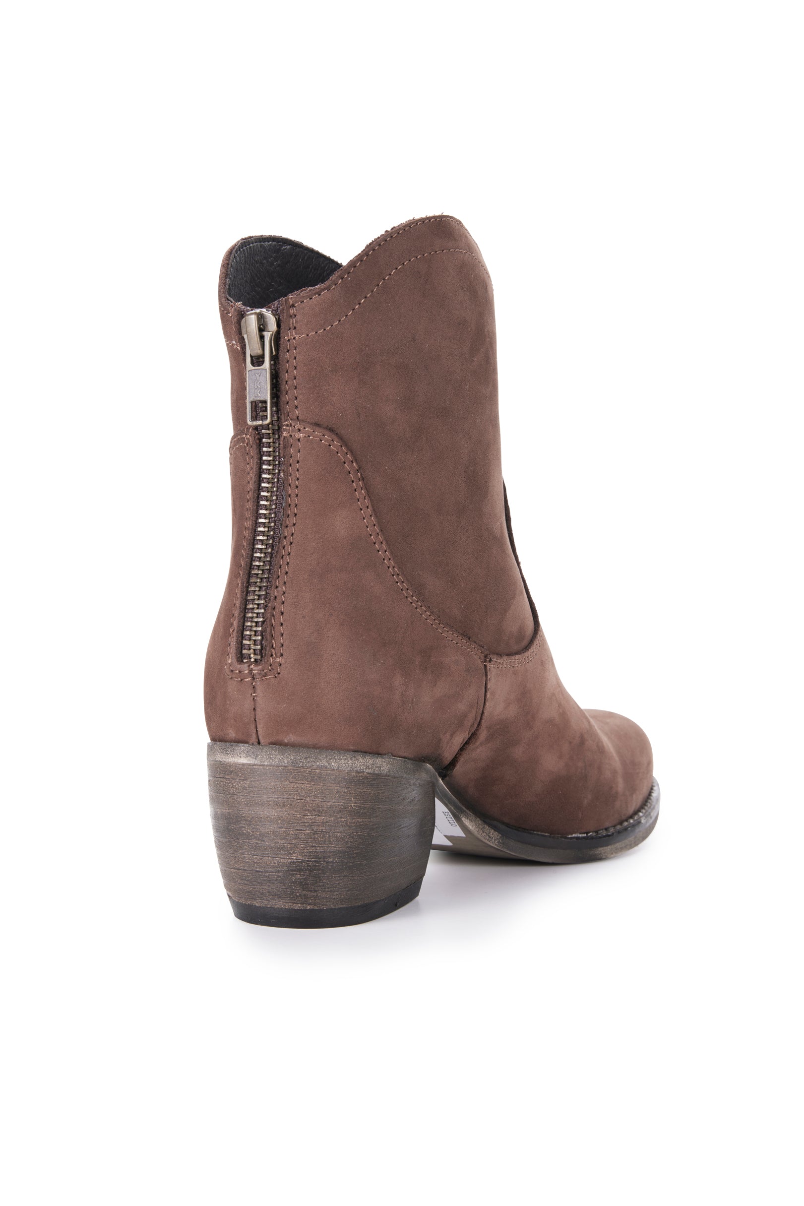 Nubuk Love Zip Boot - Chocolate