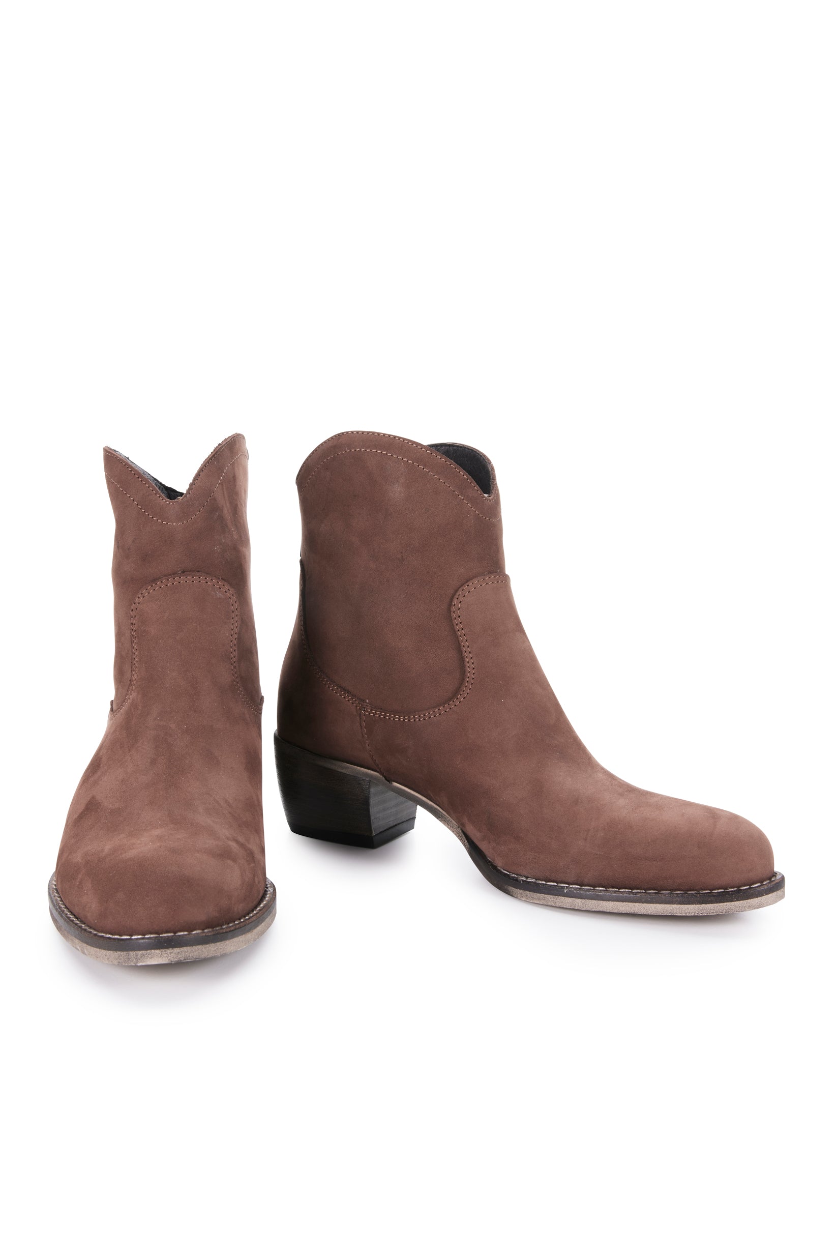 Nubuk Love Zip Boot - Chocolate