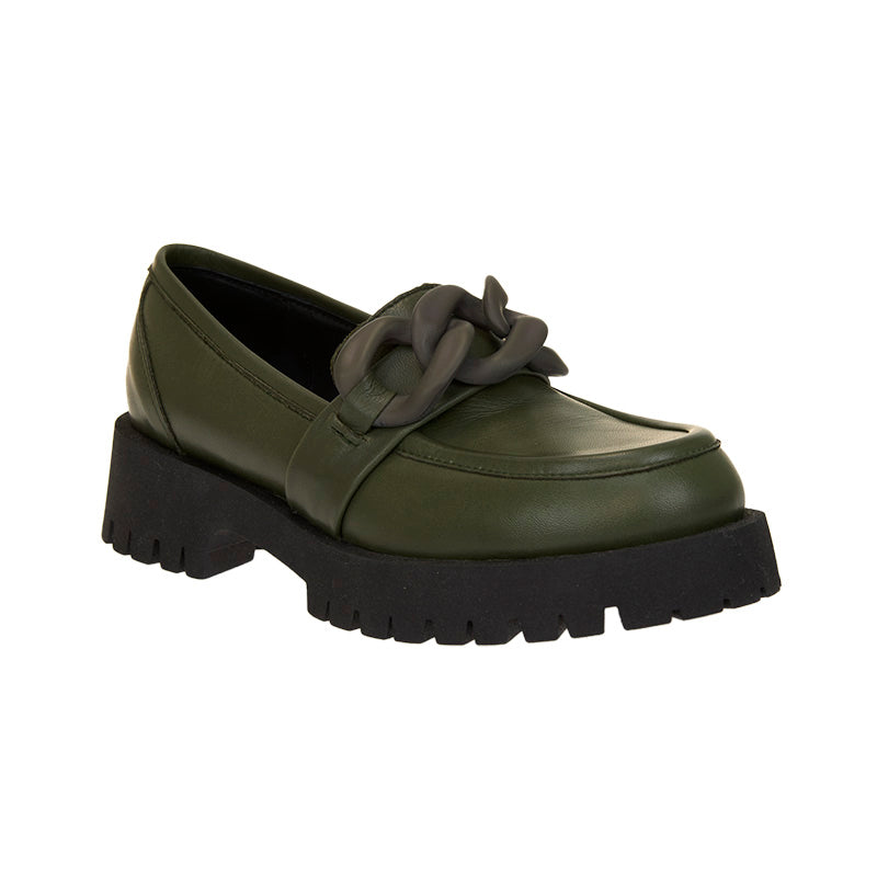 Stride Platform Loafer - Khaki