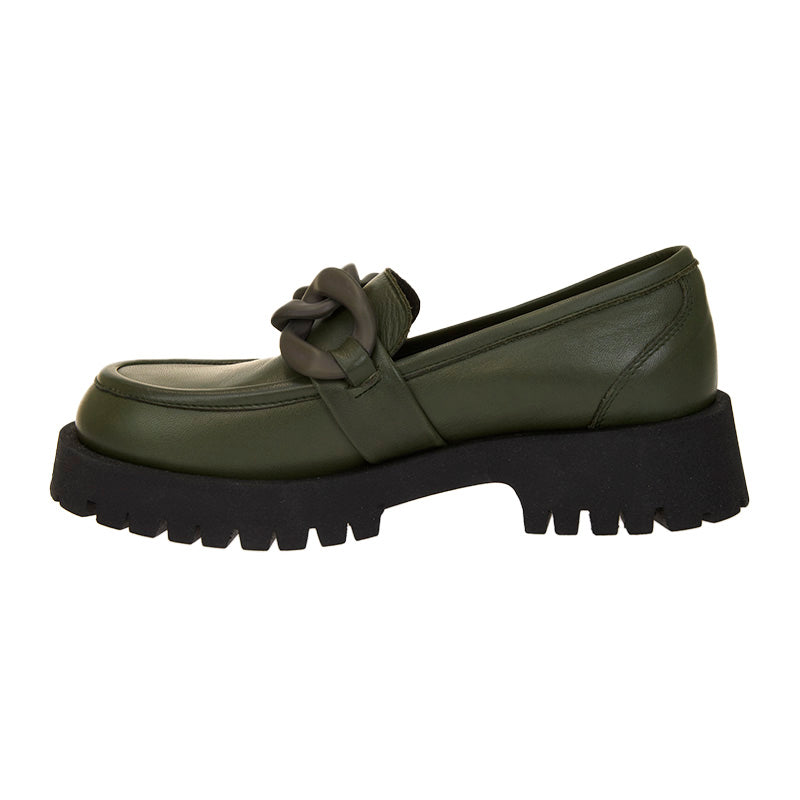 Stride Platform Loafer - Khaki