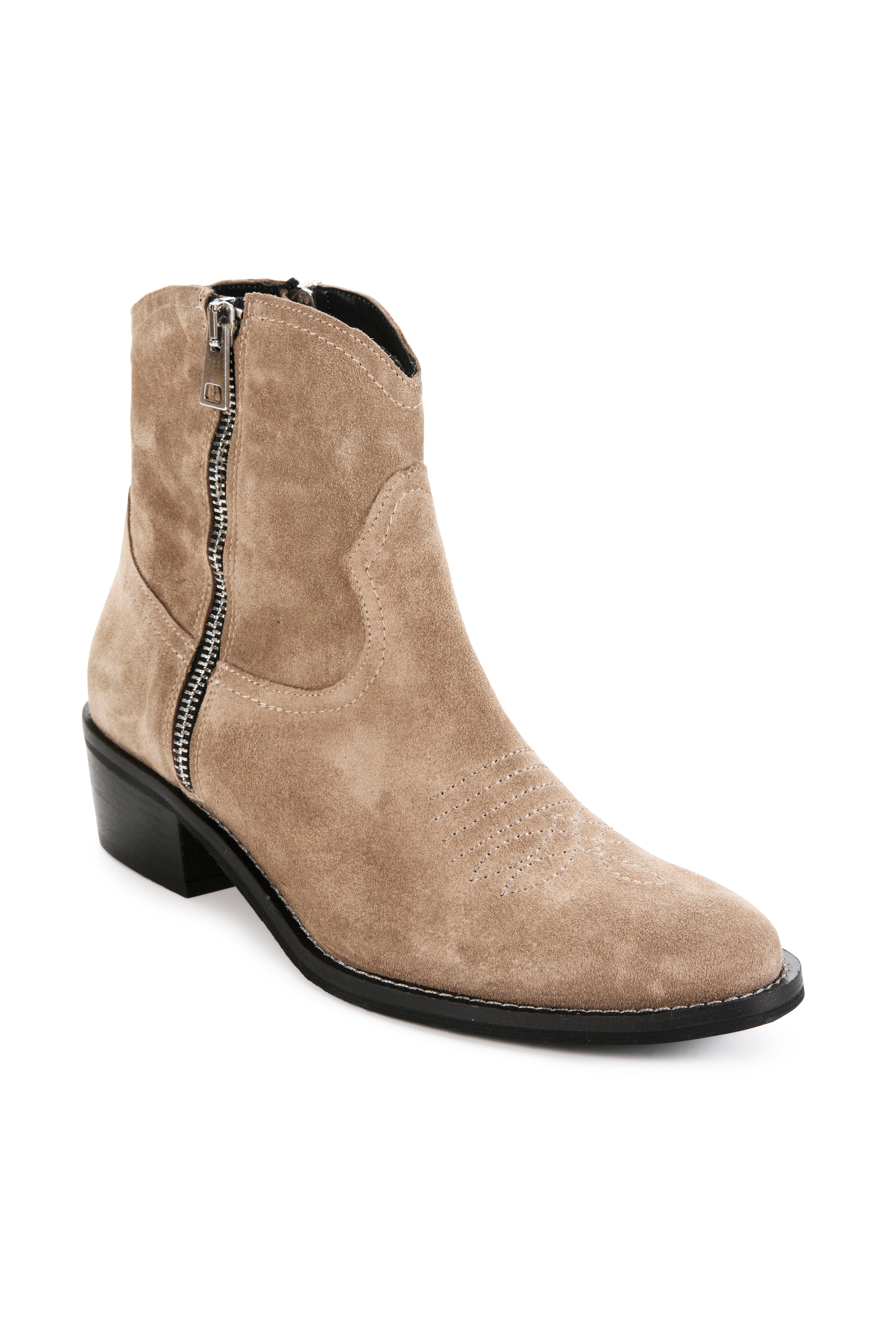 Morgan Boot Suede - Biscuit Suede