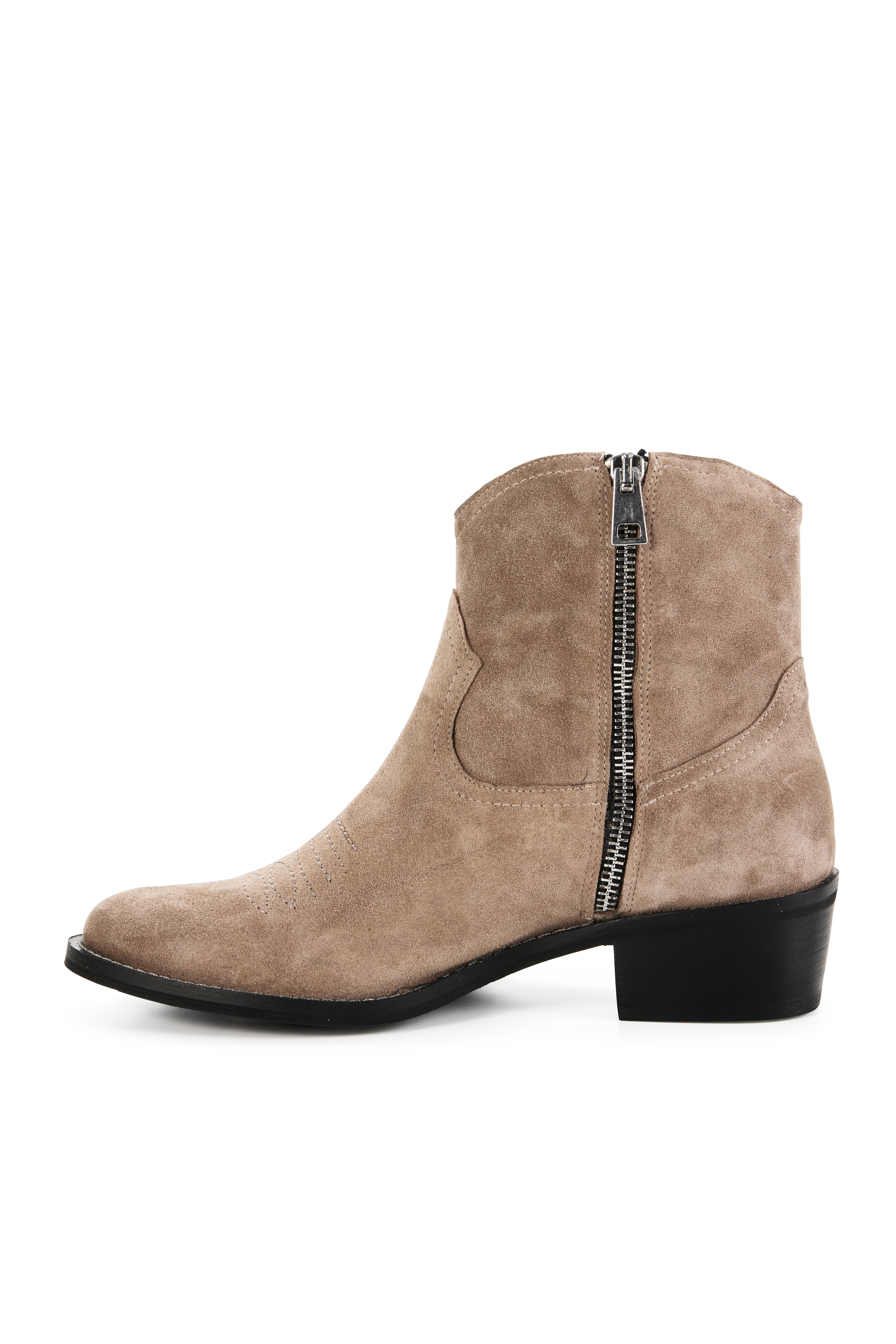 Morgan Boot Suede - Biscuit Suede