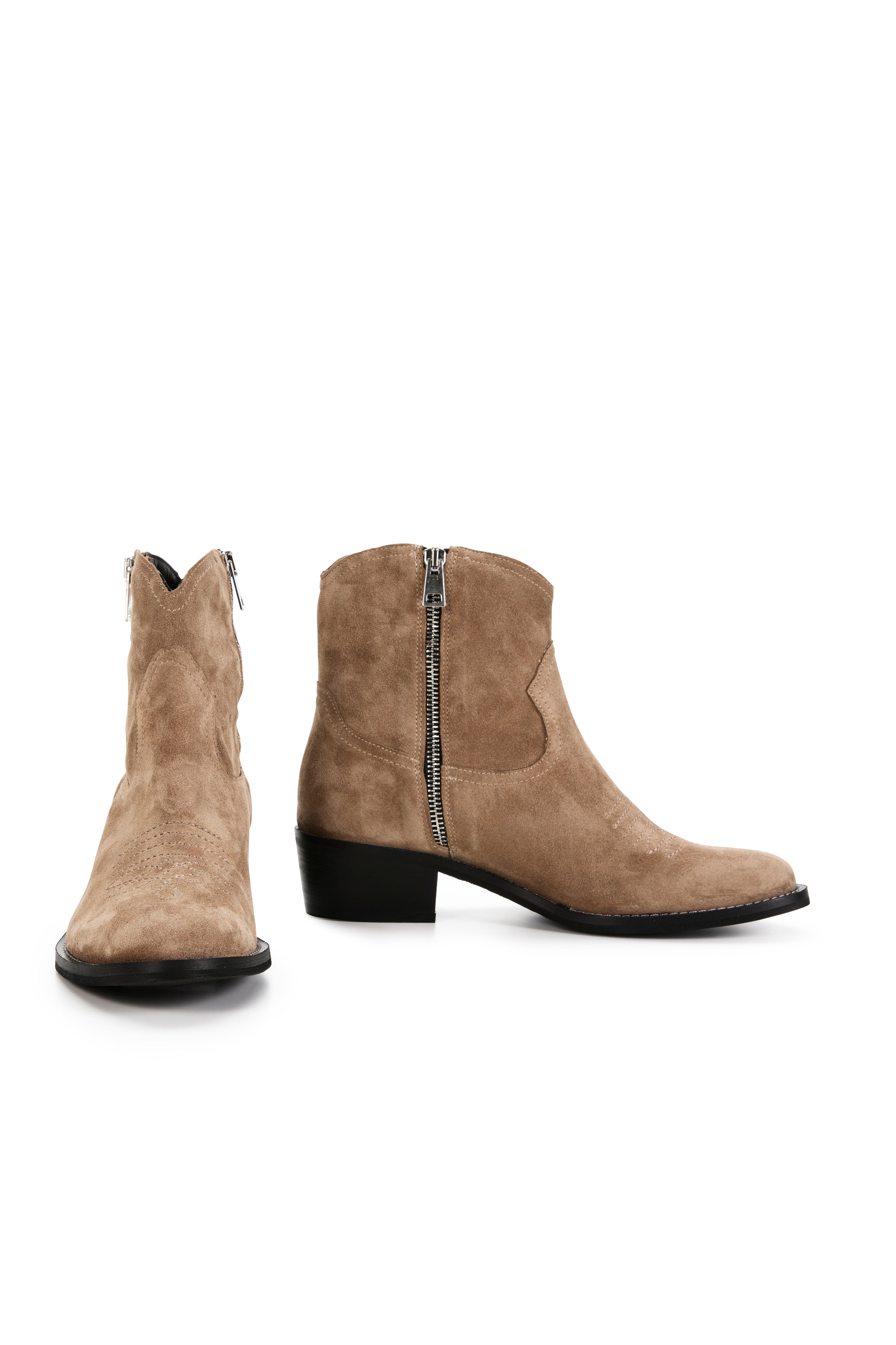 Morgan Boot Suede - Biscuit Suede