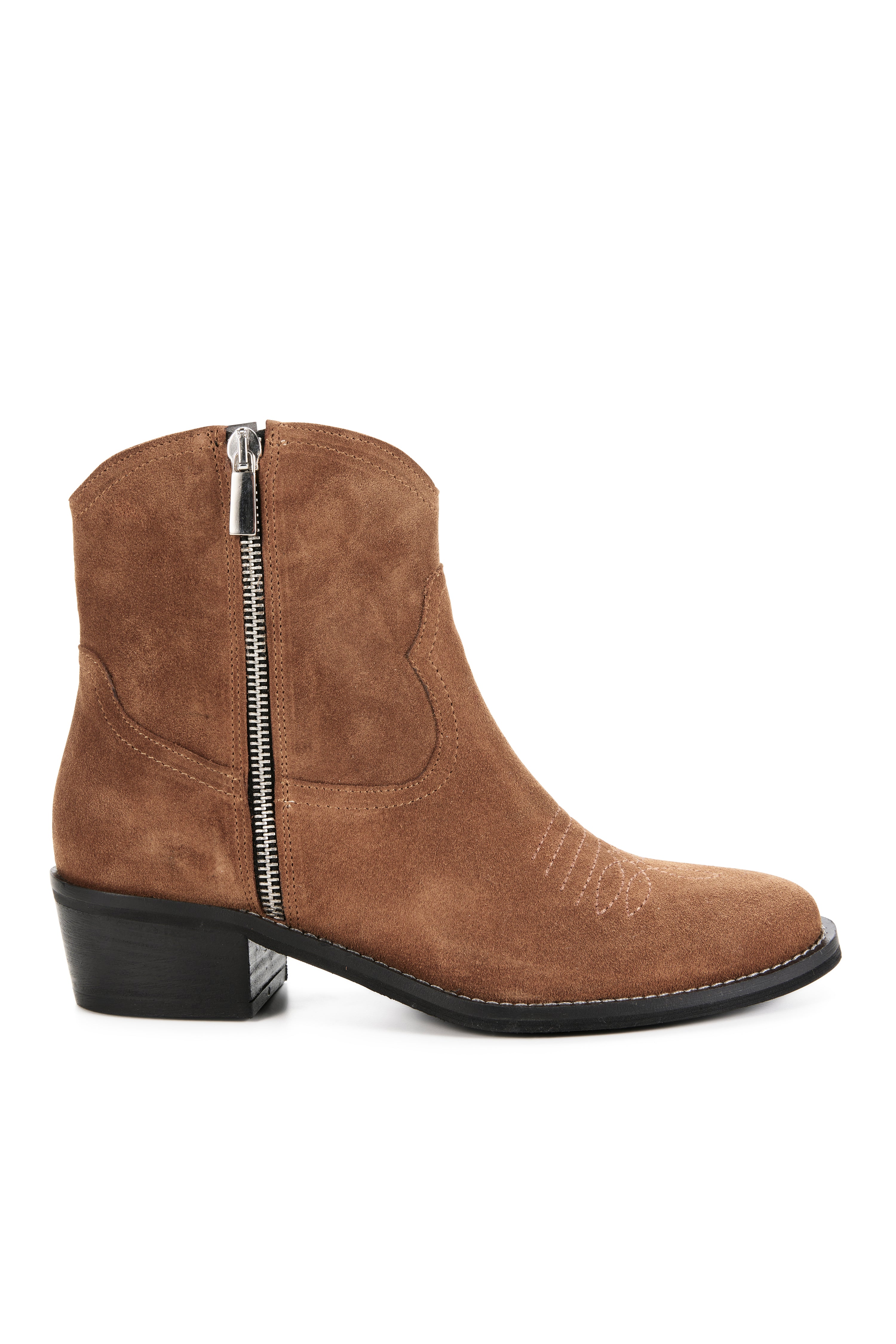 Morgan Boot Suede - Cognac Suede