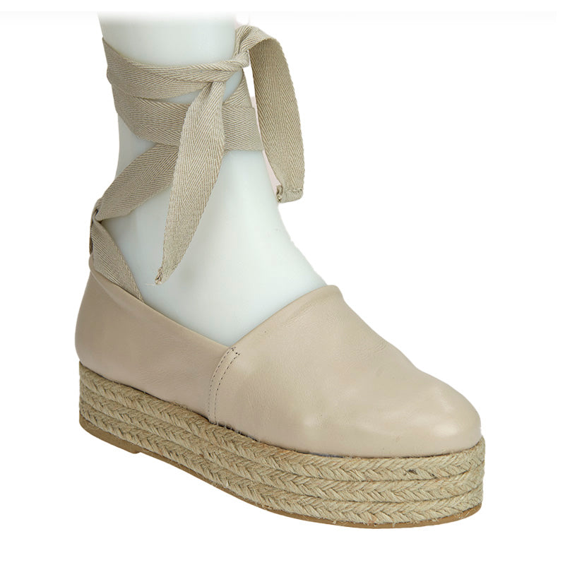 Calista Espadrille - Porcelain - Sample Size 37
