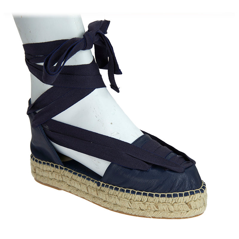 Calvina Midi Espadrille - Navy - Sample 37