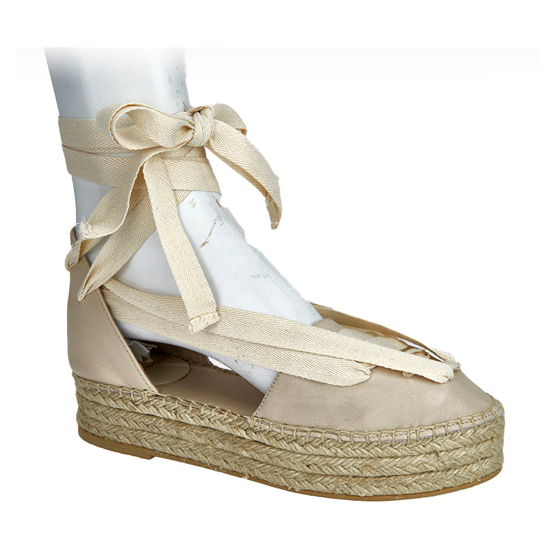 Calvina Midi Espadrille - Porcelain - Sample Size 37