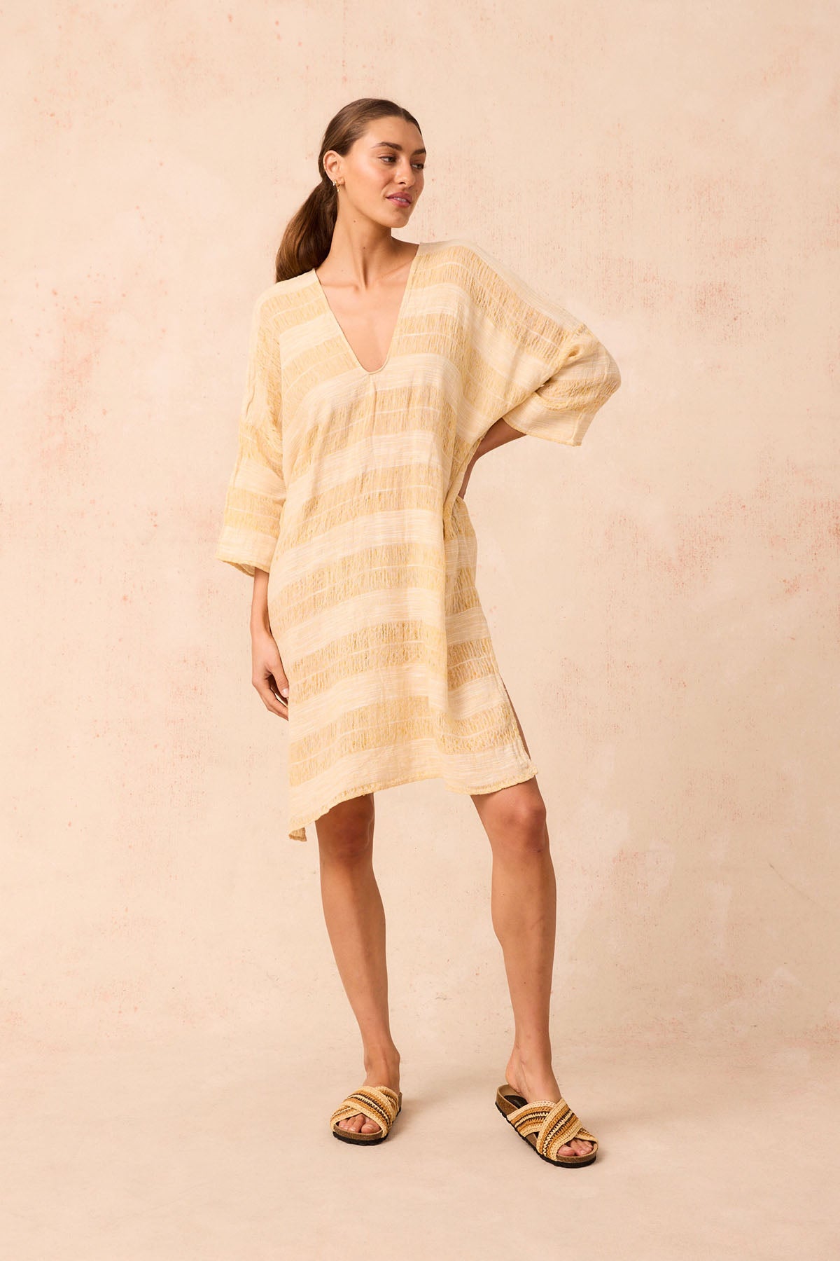 Claro Midi Dress - Tele Atena Yellow