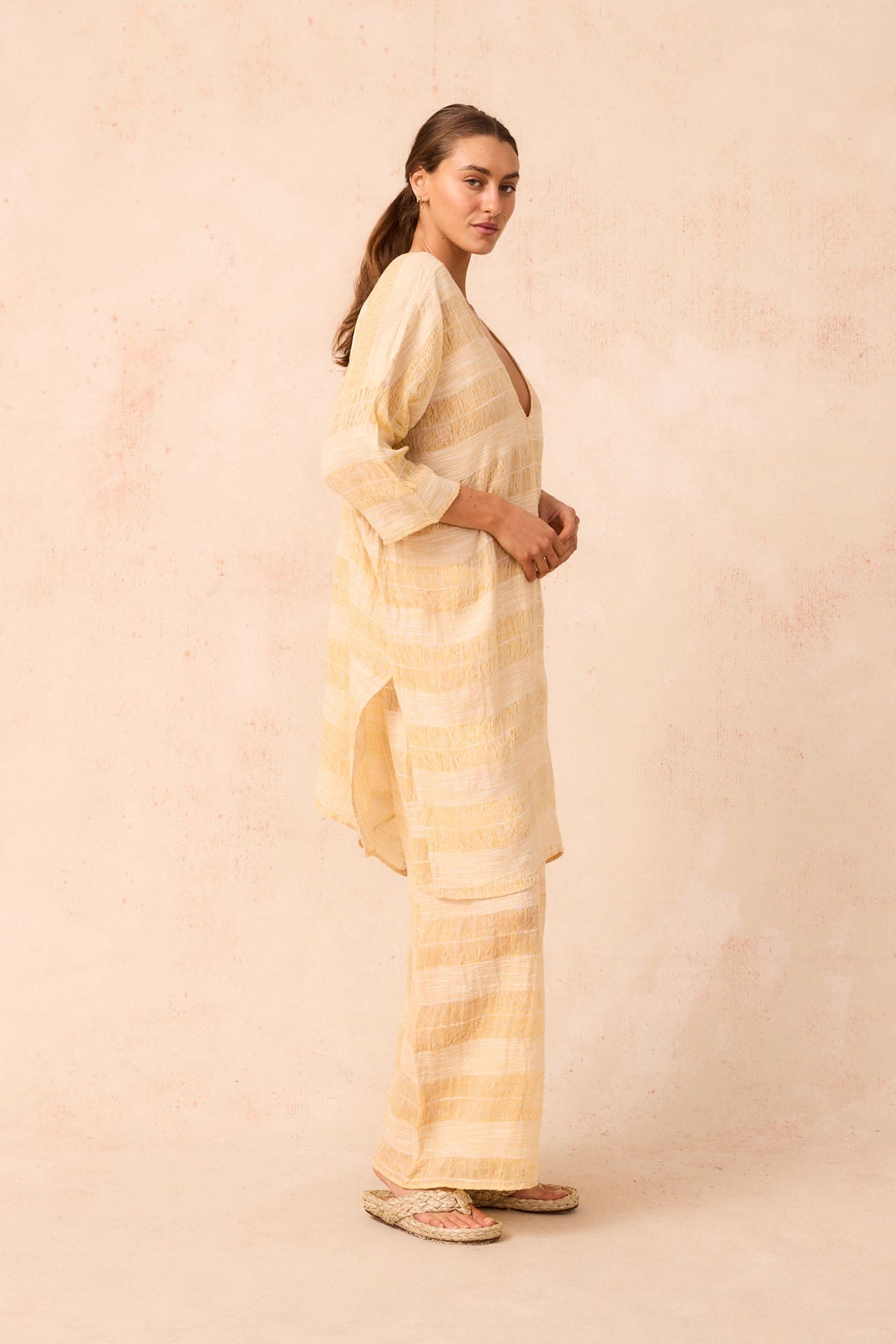 Claro Midi Dress - Tele Atena Yellow