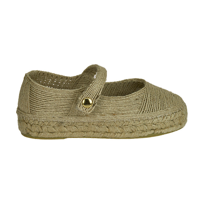 Clementine Jute Espadrille - Black - Sample Size 37