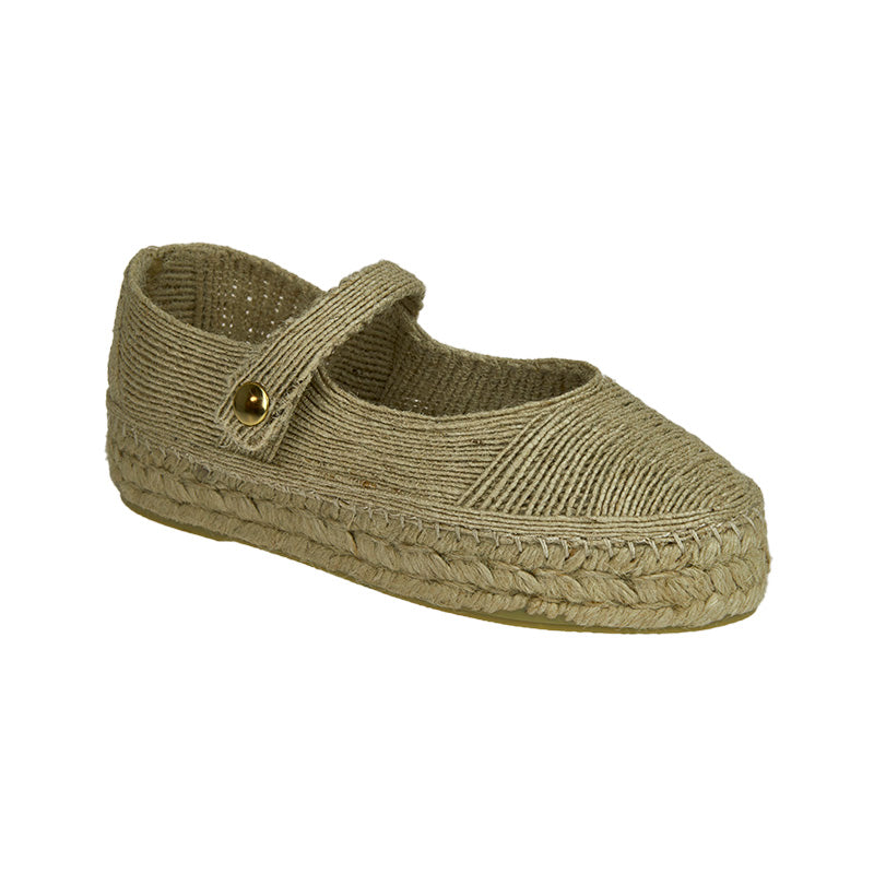 Clementine Jute Espadrille - Natural - Sample Size 37