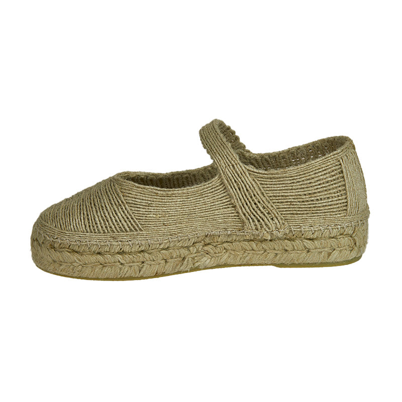 Clementine Jute Espadrille - Natural - Sample Size 37