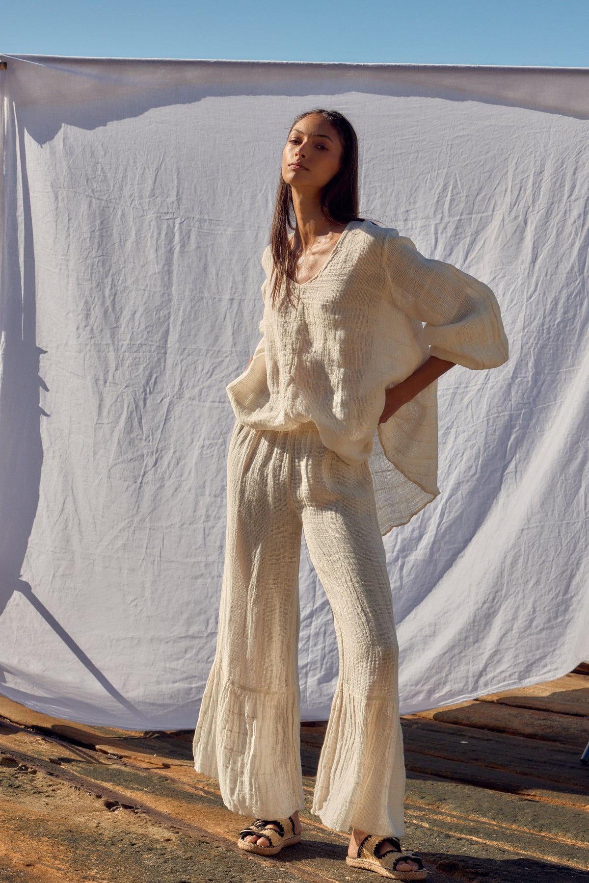 Cleopatra Shirt - Fiamma Panna