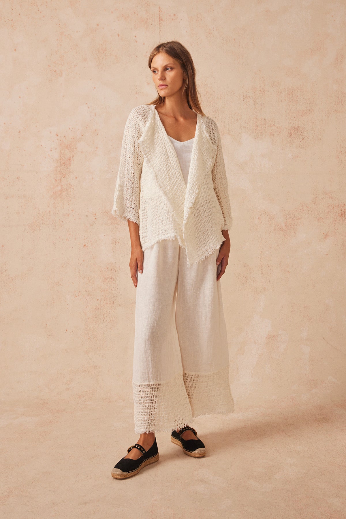 Crusoe Pant- Cestino Panna -