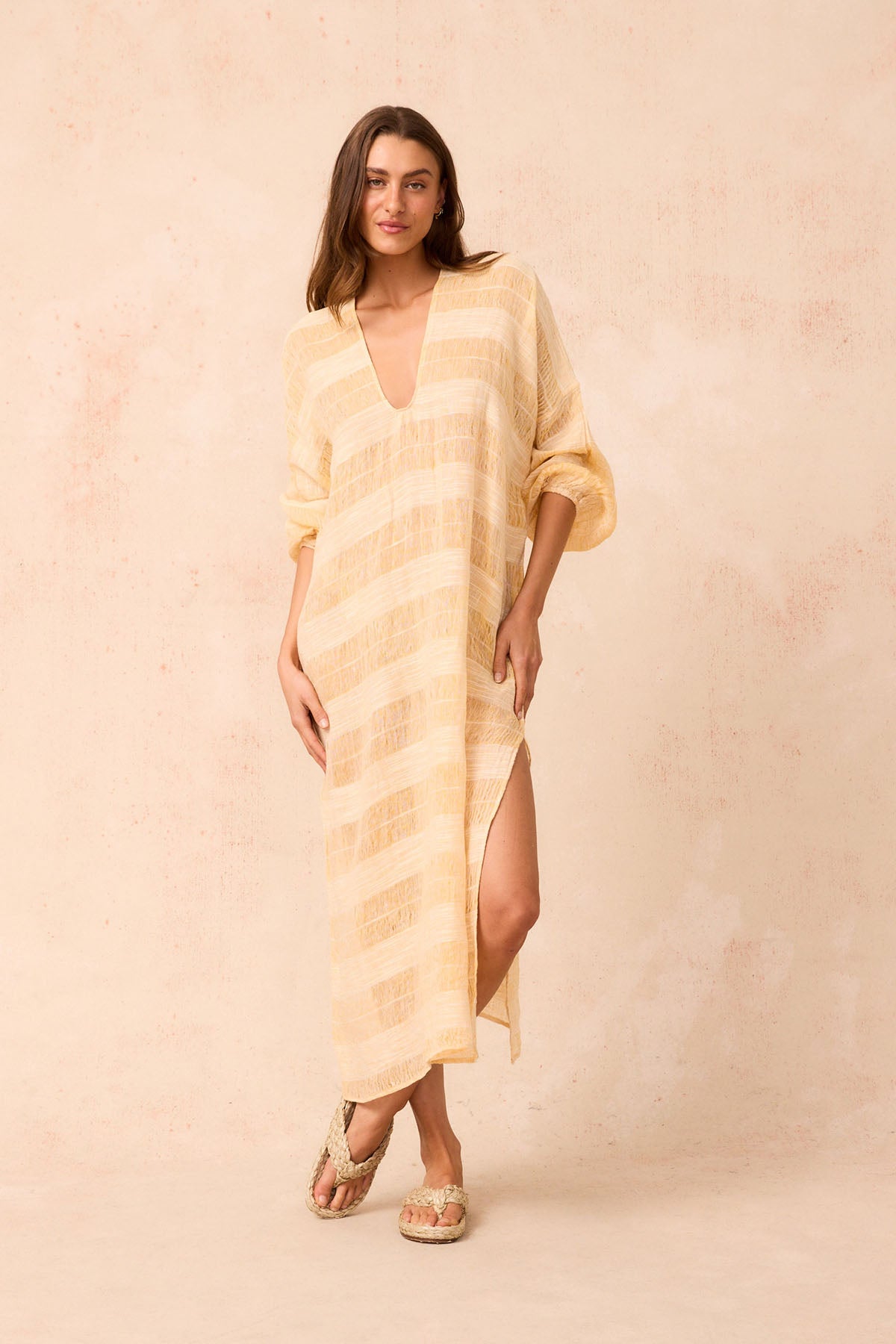 Dolcezza Dress - Tela Atena Yellow