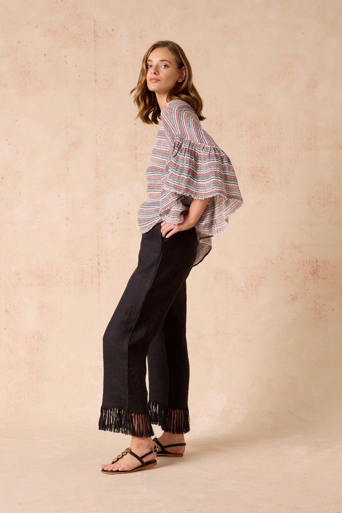 Fringe Pant - Black