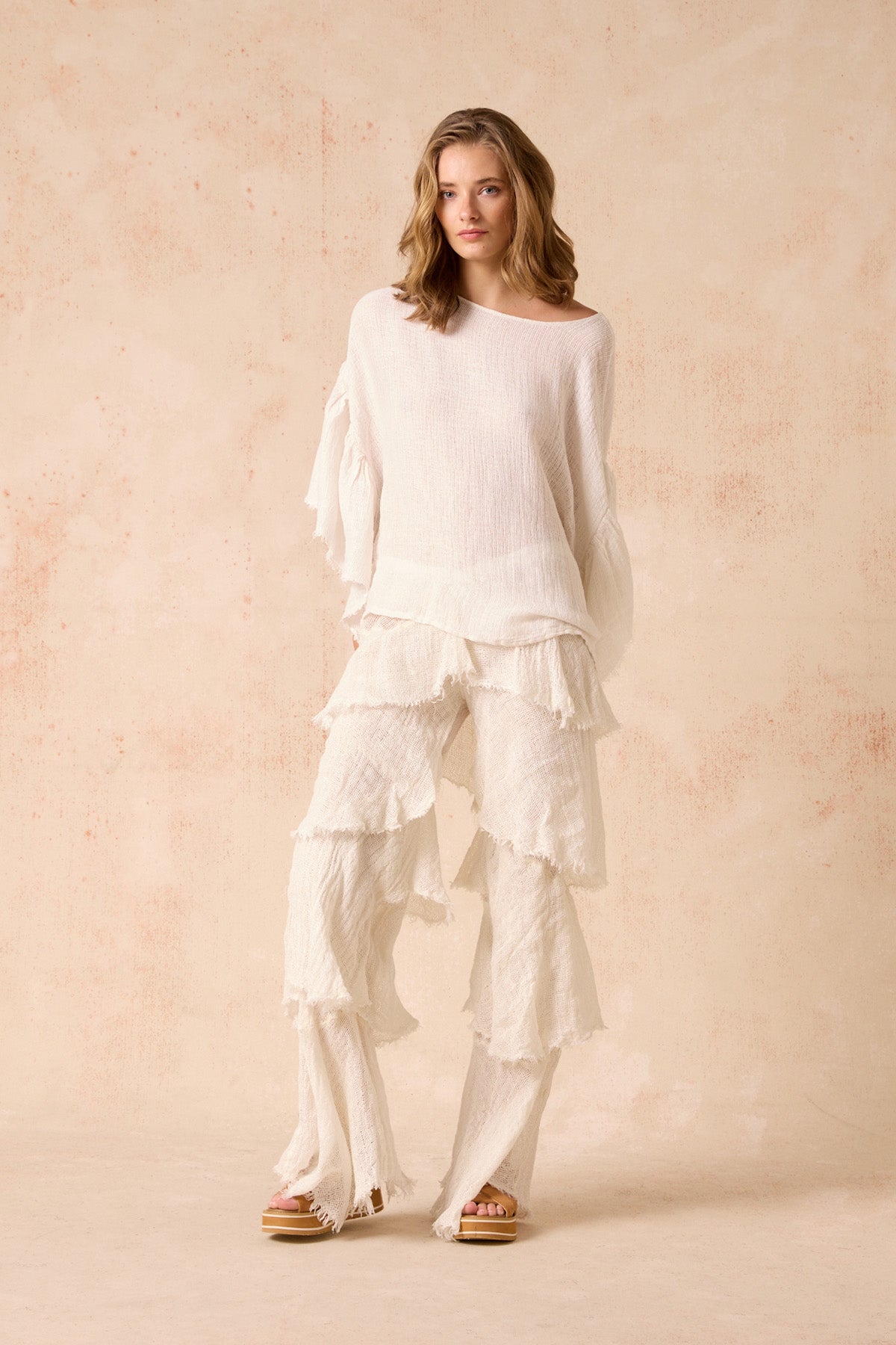 The Corsica Top - Panna White