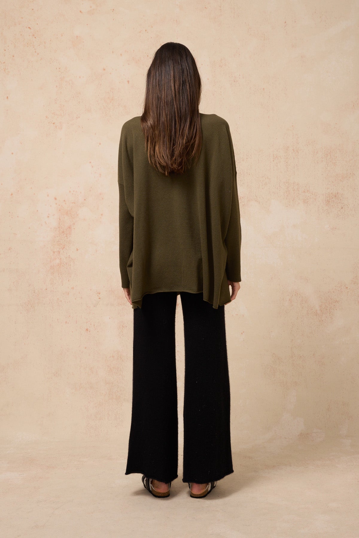 Solace Wool Cashmere Pant - Black