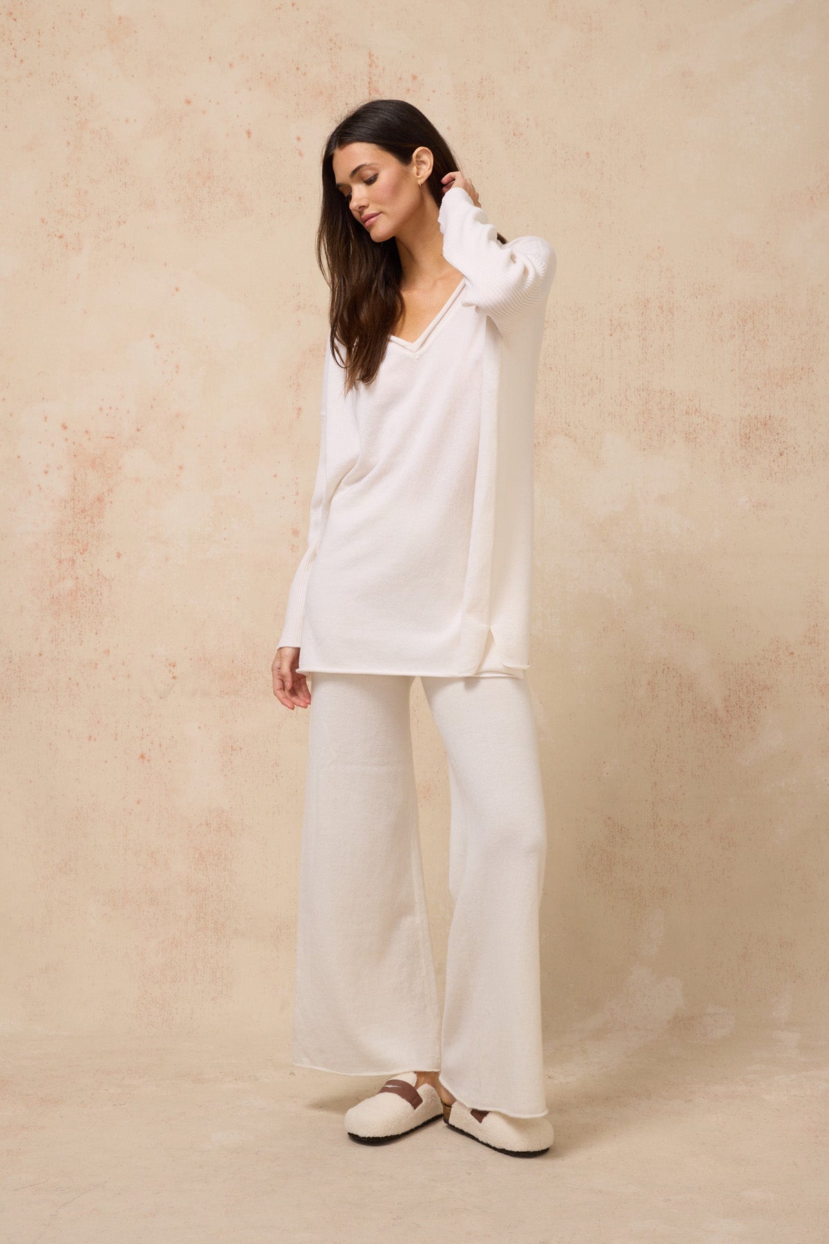 Solace Wool Cashmere Pant - Off White