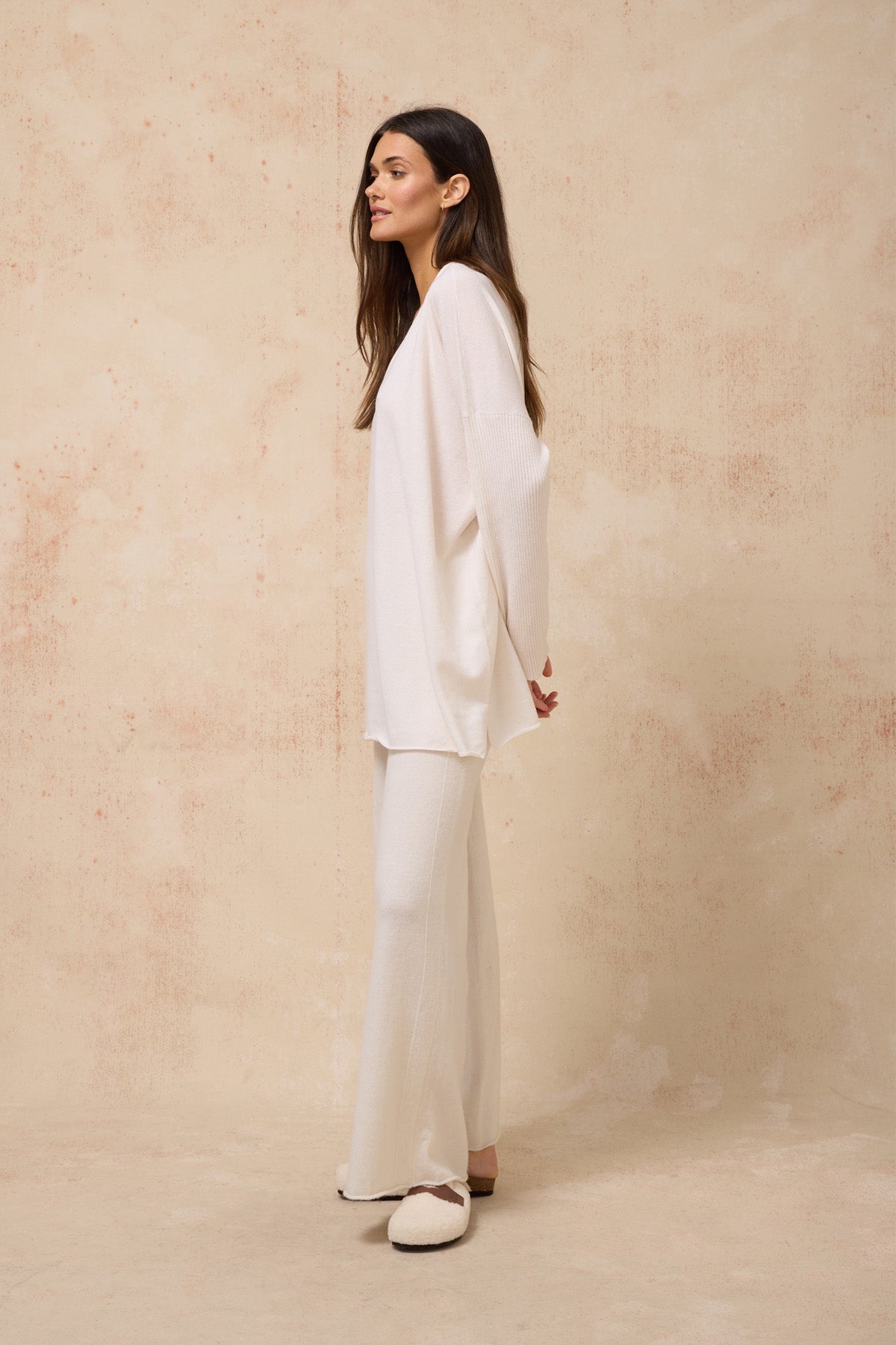 Solace Wool Cashmere Pant - Off White