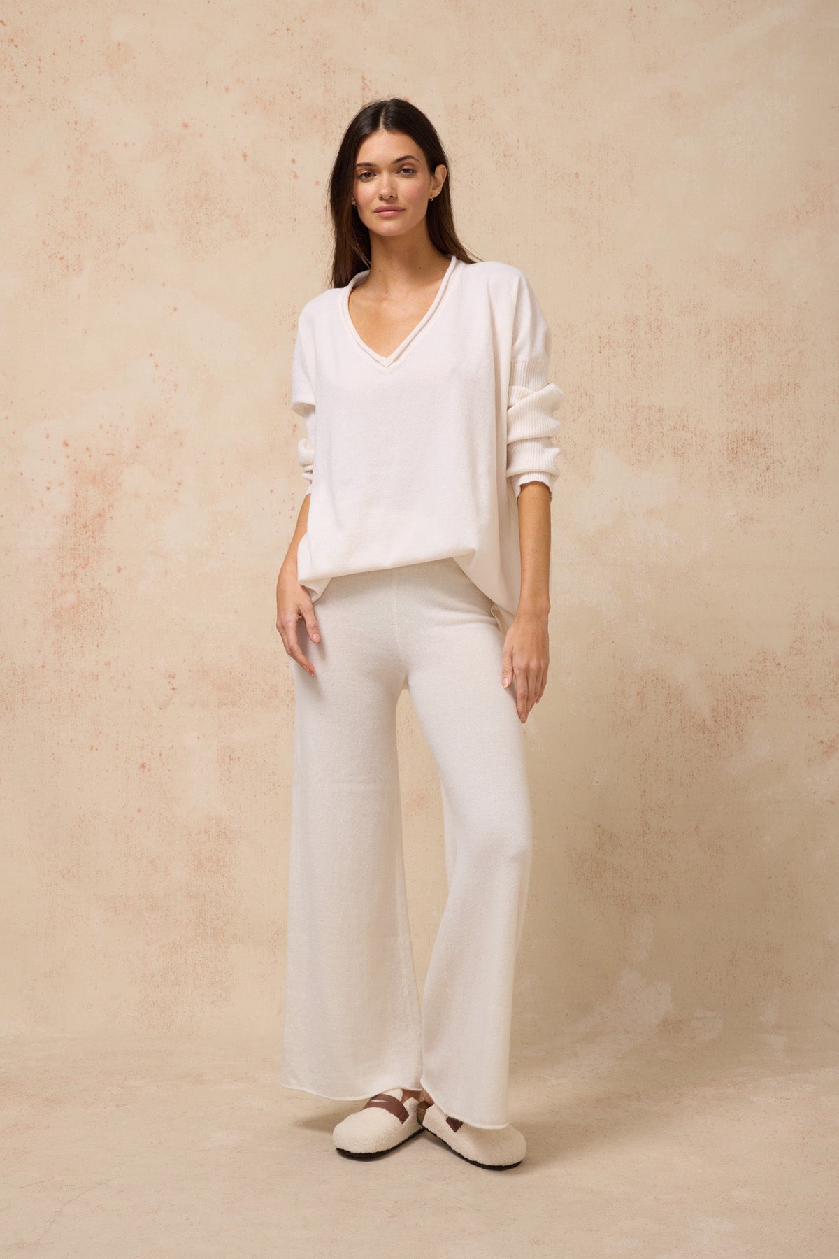 Solace Wool Cashmere Pant - Off White