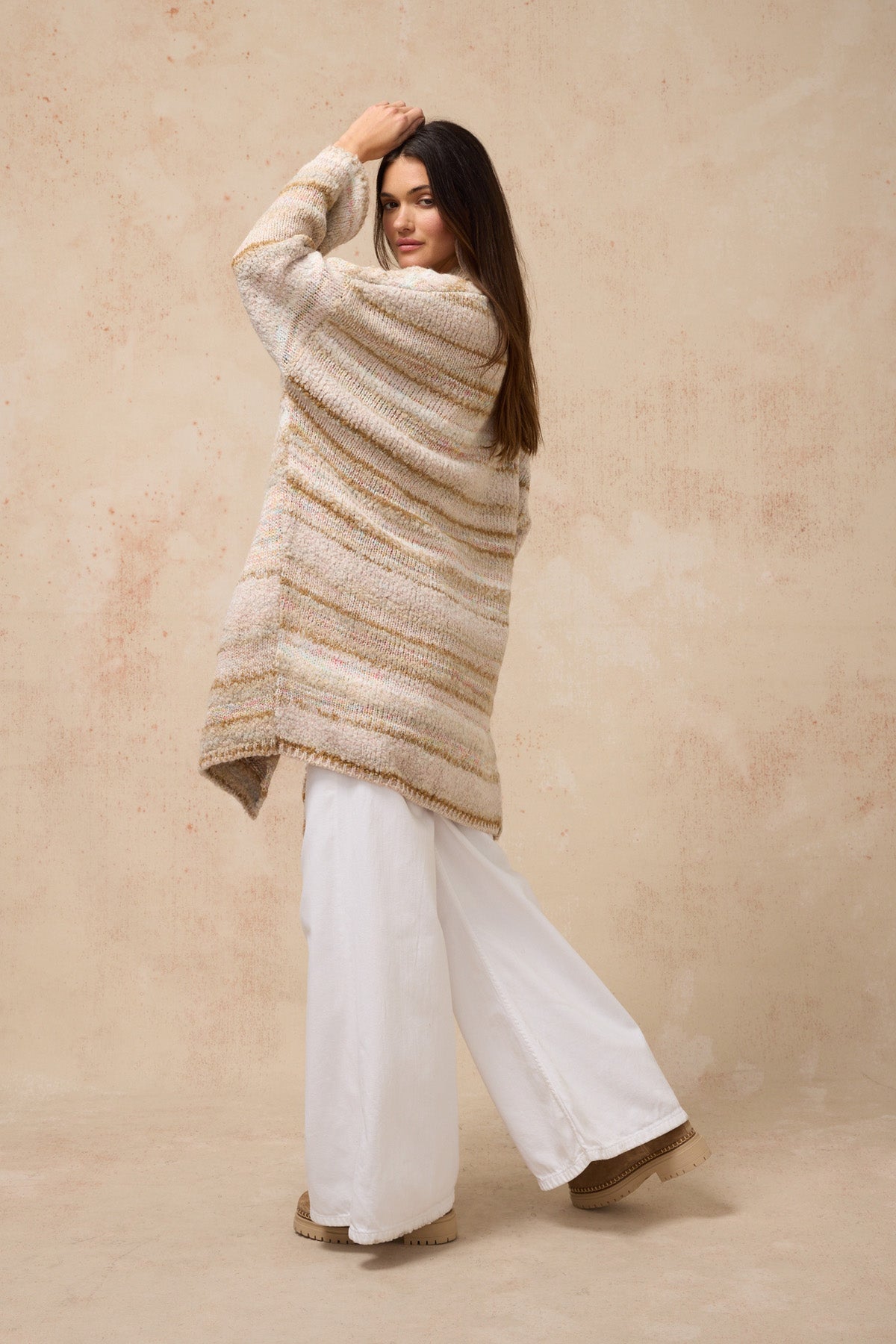 Aura Coat - Stone Multi