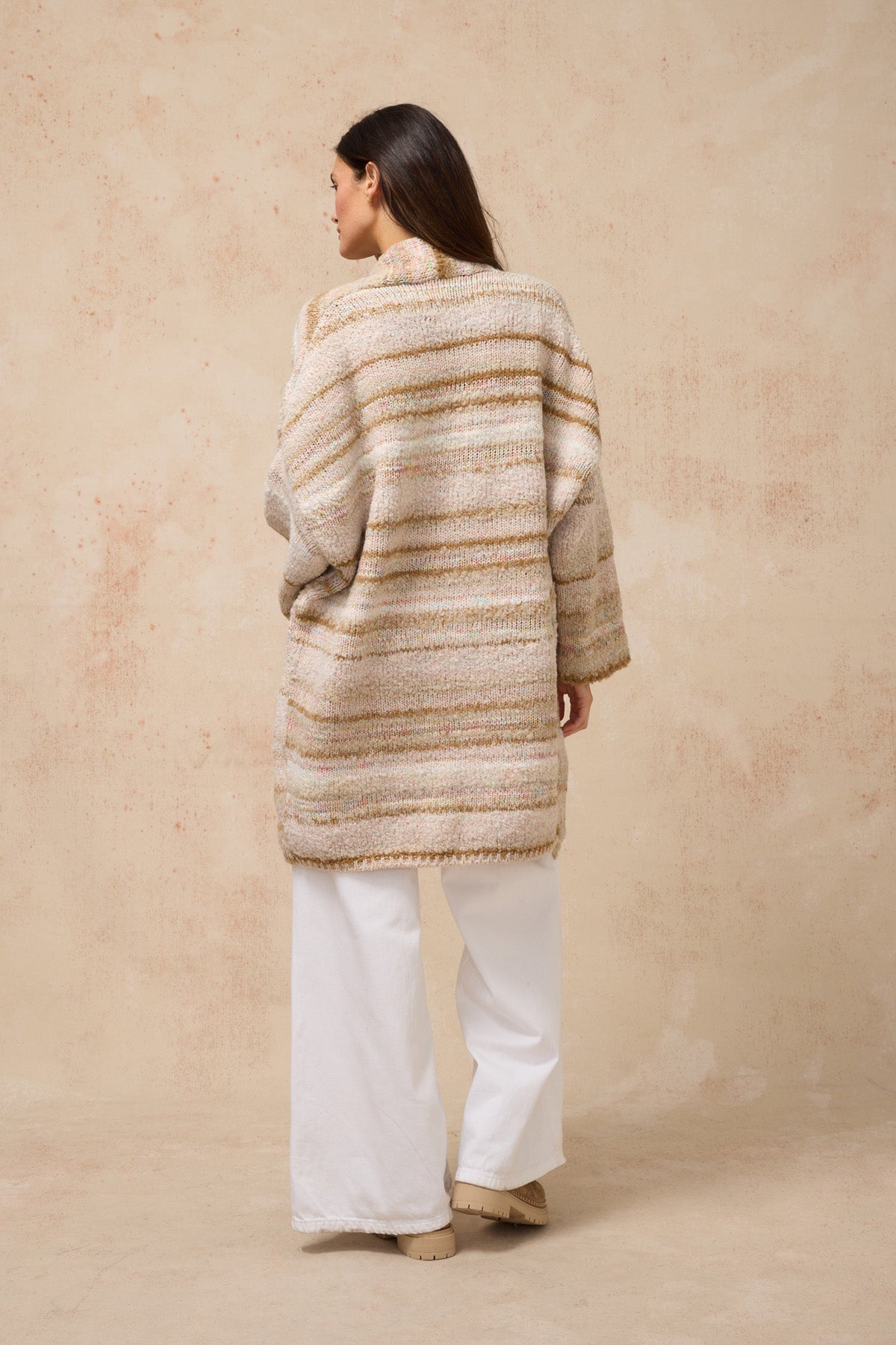 Aura Coat - Stone Multi