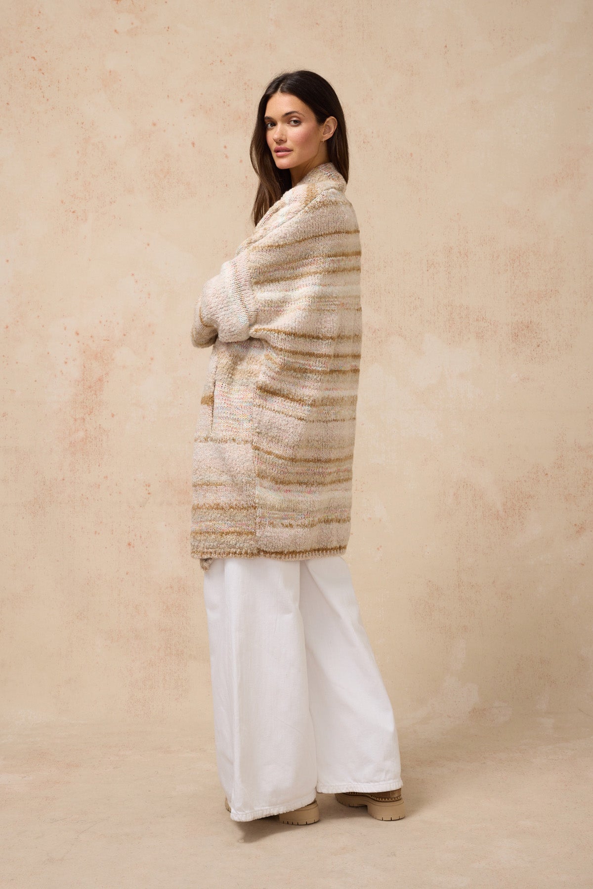 Aura Coat - Stone Multi