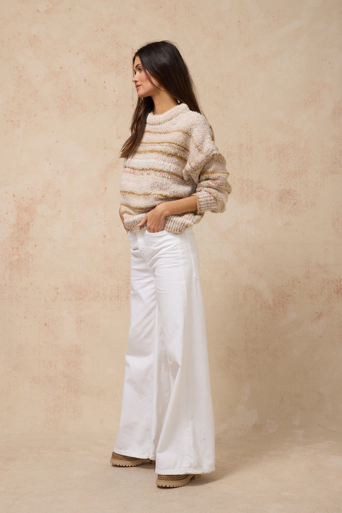 Zephyr Sweater - Stone Multi