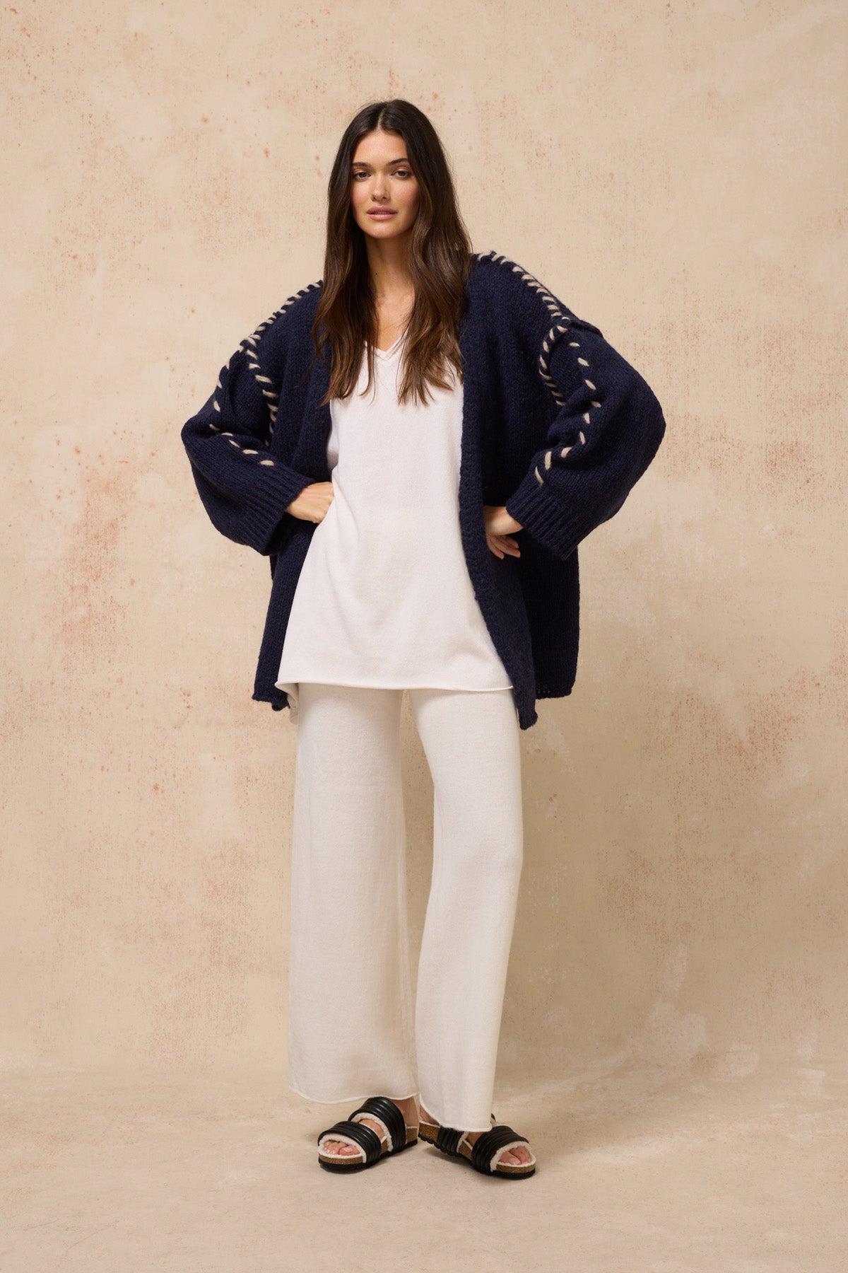 Bisou Cardigan - French Navy