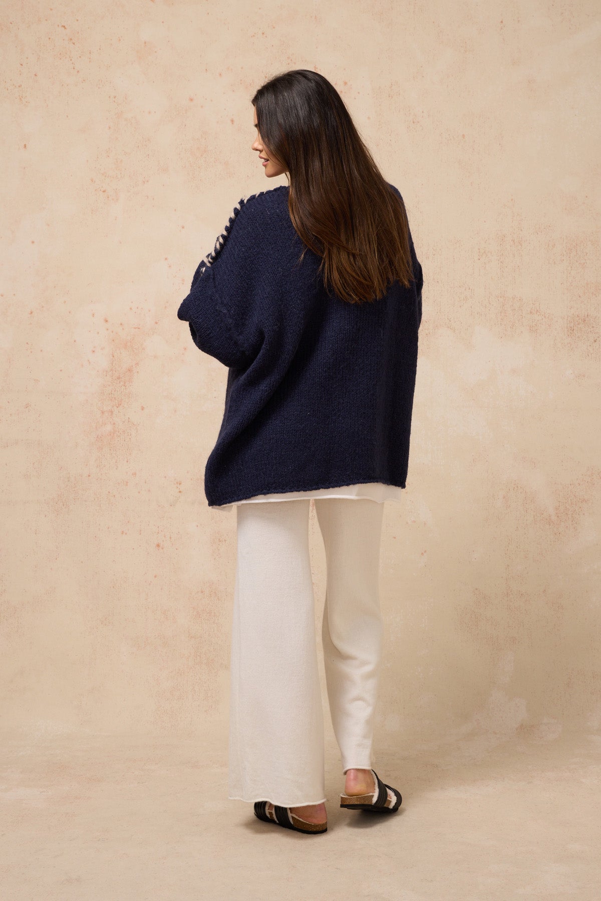 Bisou Cardigan - French Navy