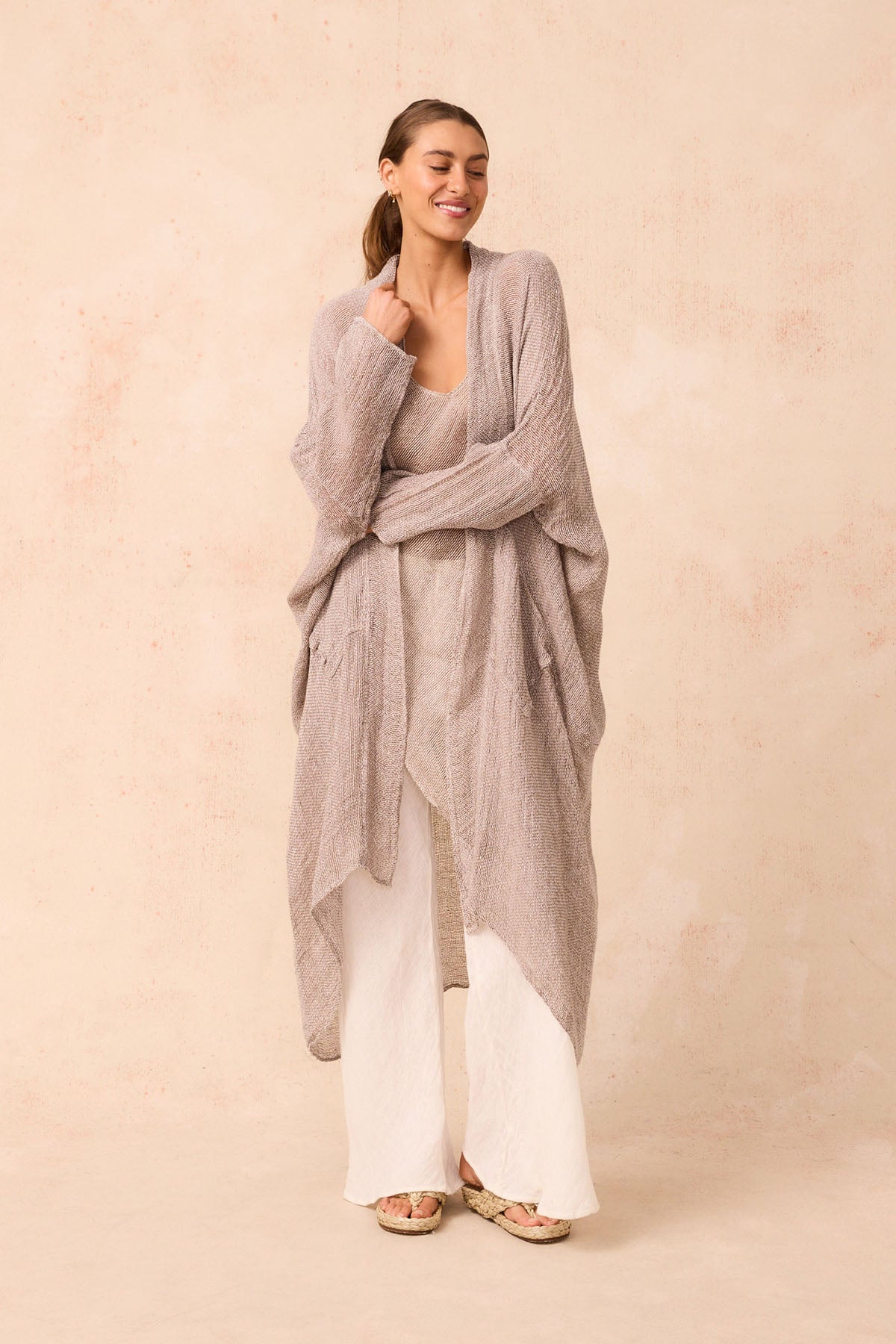 Odissea Coat - Rete Taupe