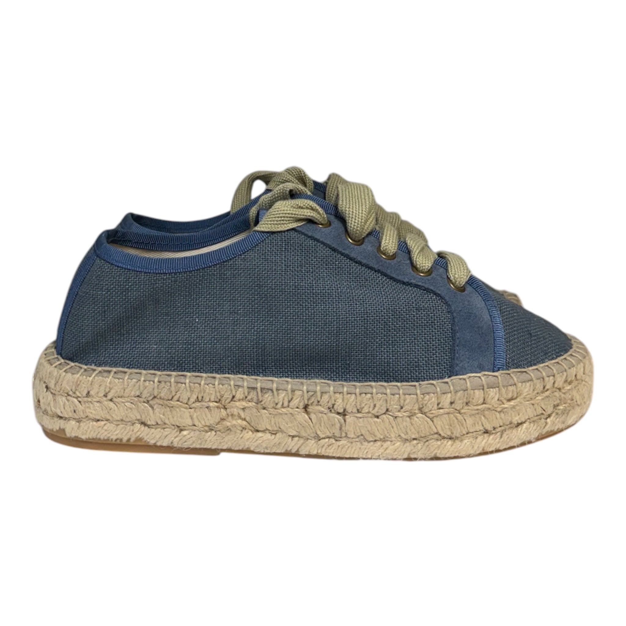 Linen Espadrille Sneaker - Blue