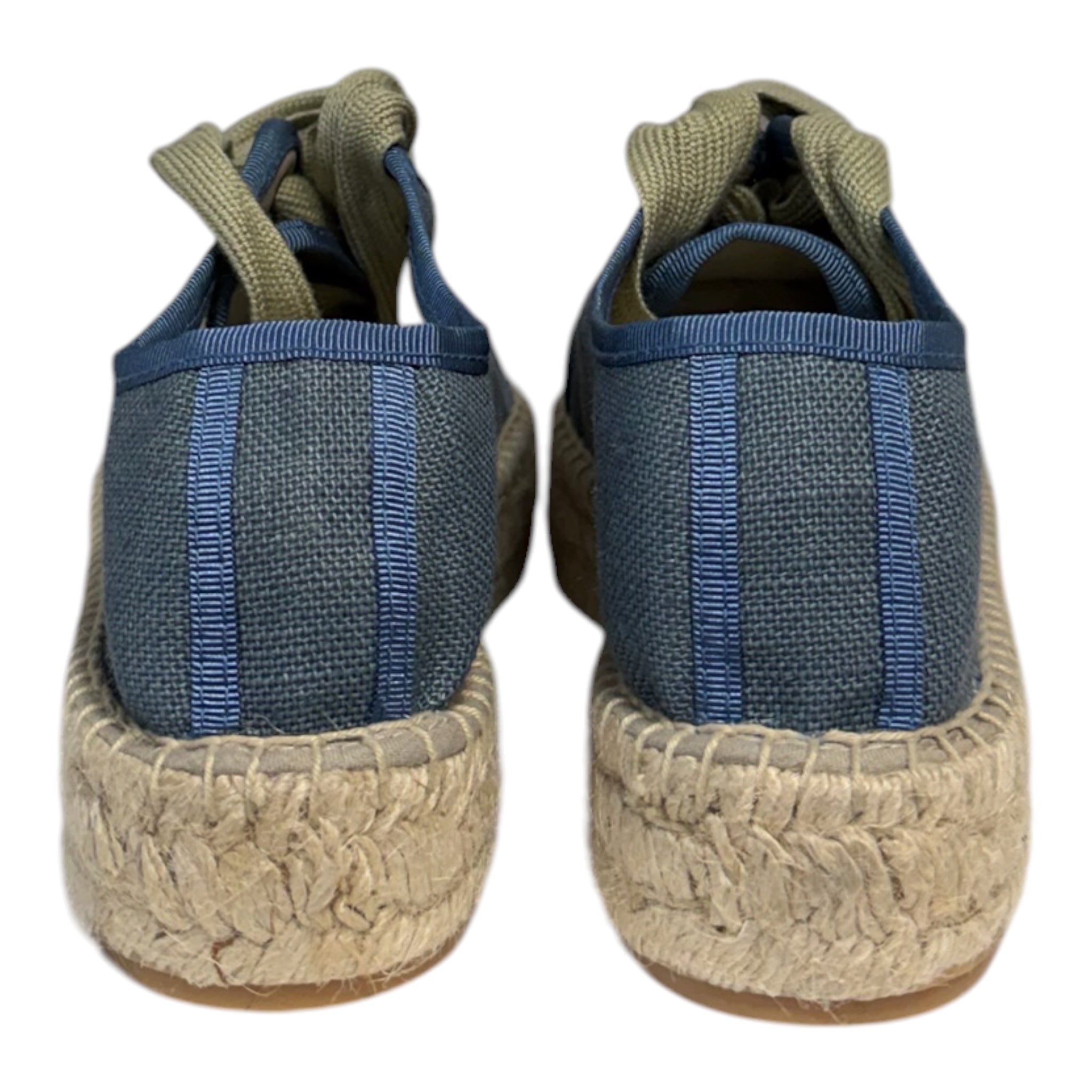 Linen Espadrille Sneaker - Blue