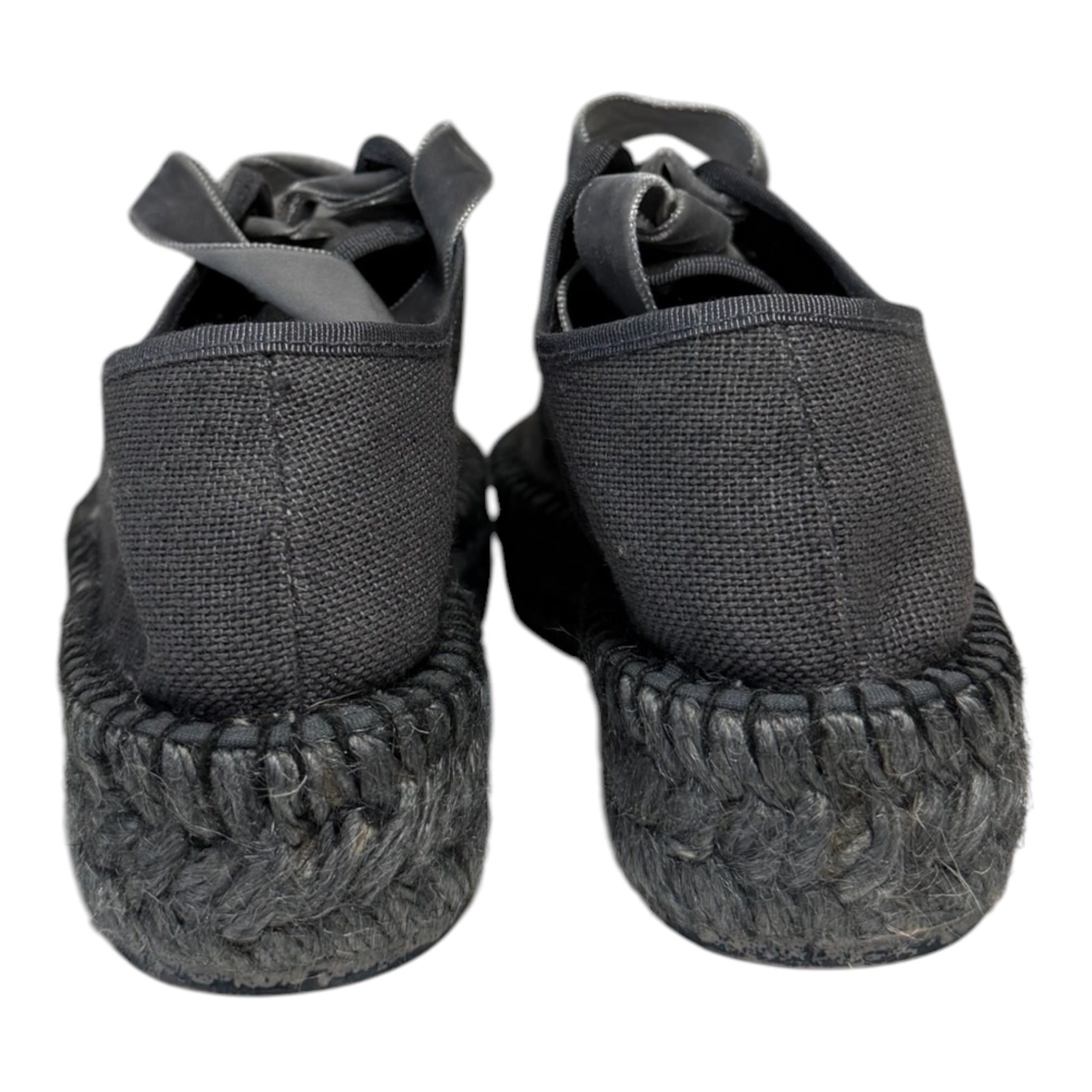 Linen Espadrille Sneaker - Charcoal