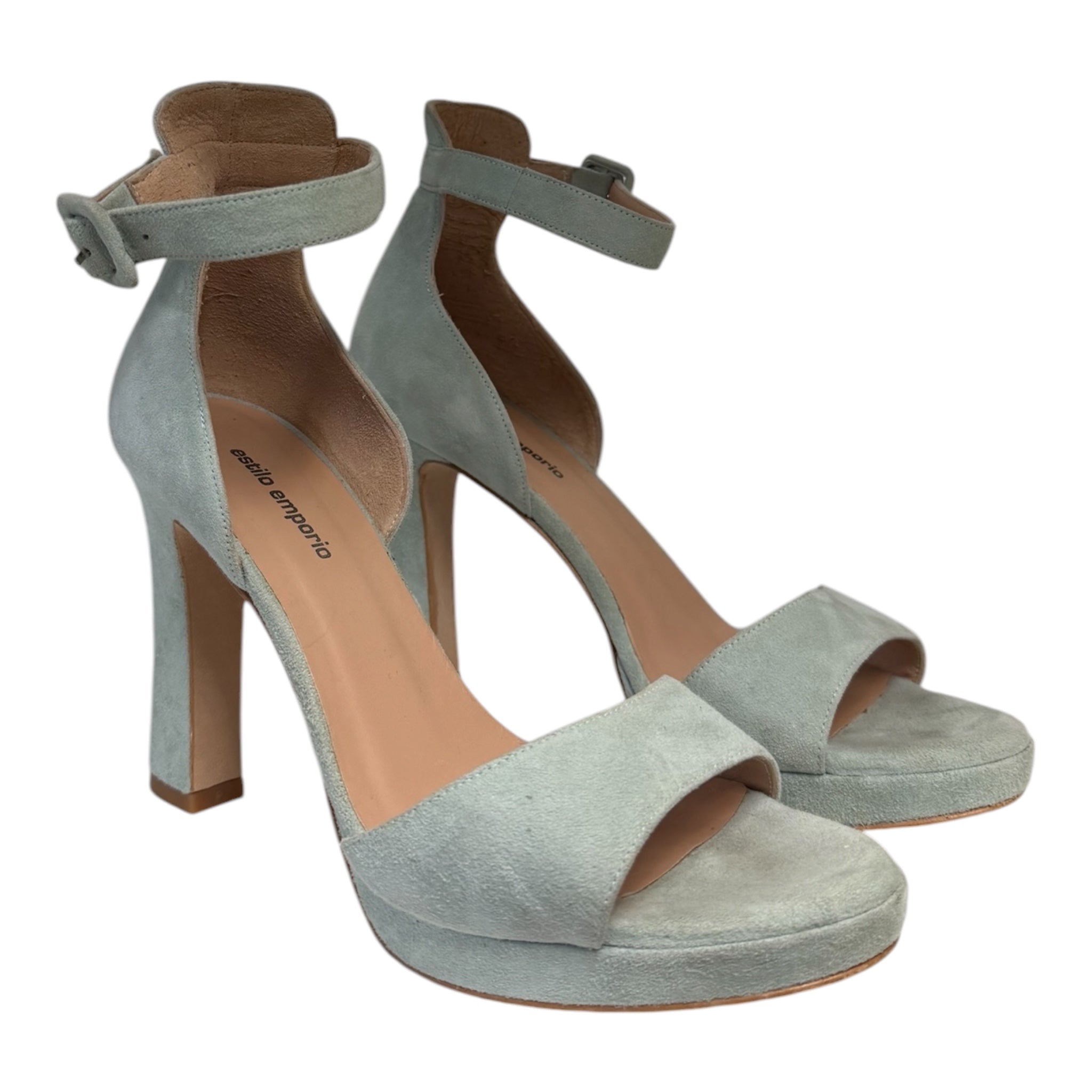 Molokai Heels Tangerine - Sky Blue