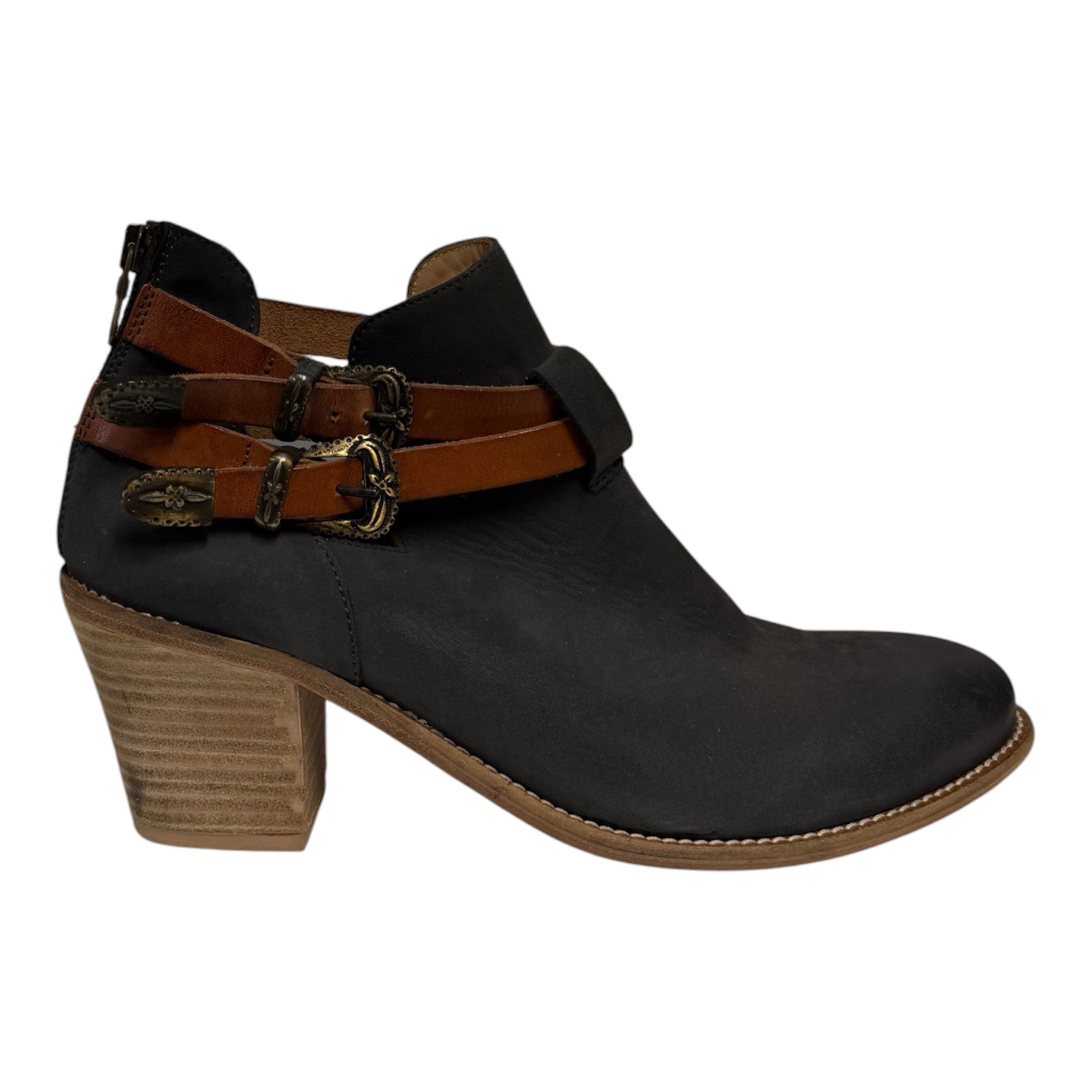 Concho Ankle Boots - Graphite