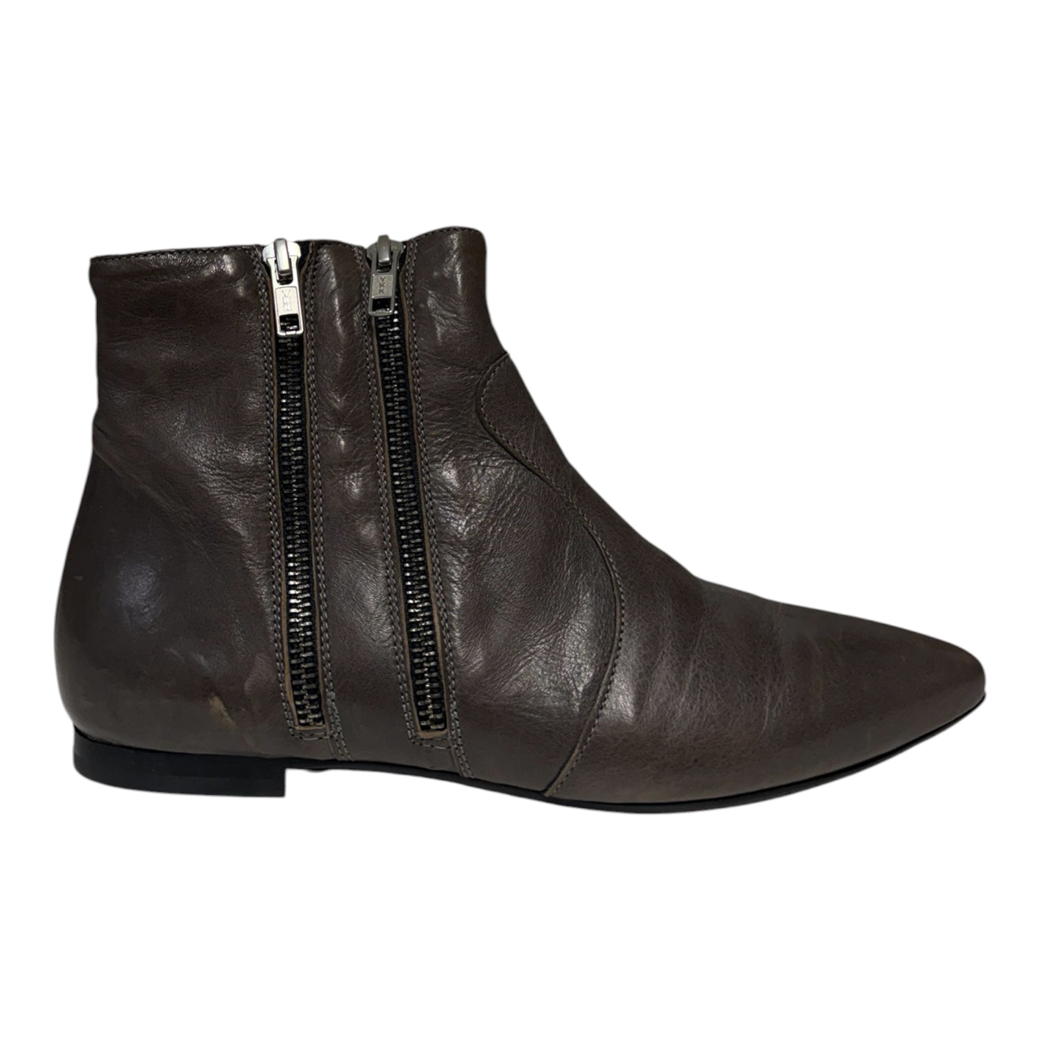 Double Zip Boot - Graphite