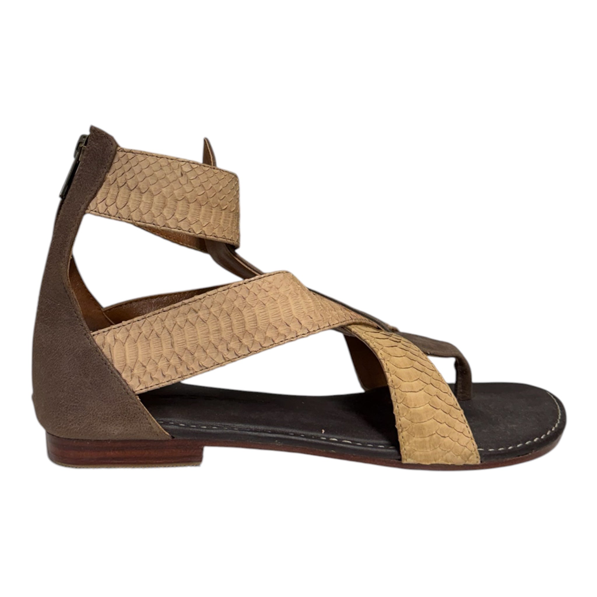 Snake Sandals - Natural