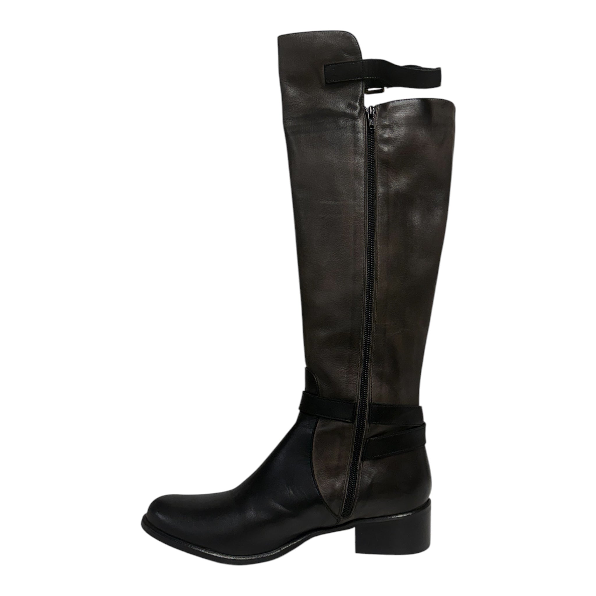 Tuscan Buckle Boots - Dark Taupe