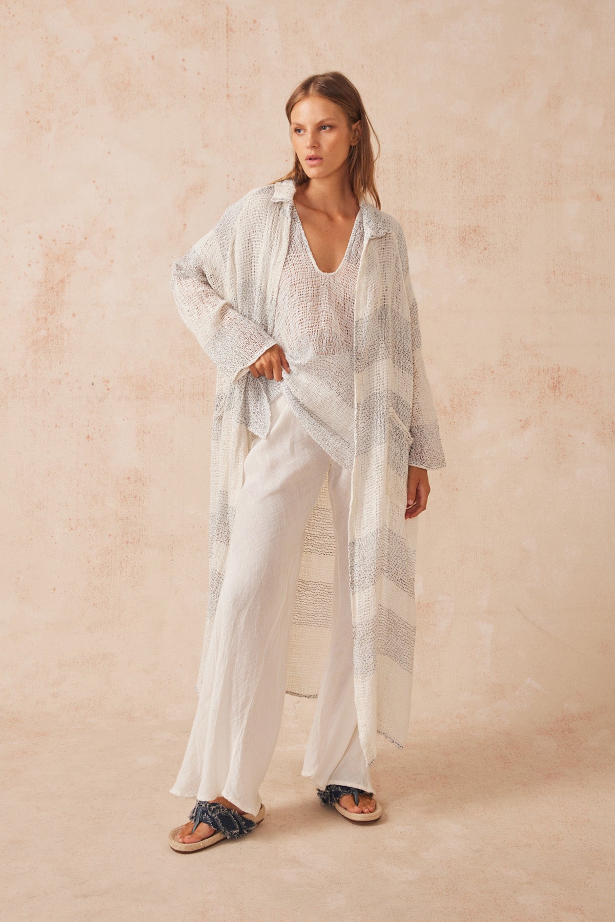 Raglan Duster Coat - Lecche Oceano - LAST ONE