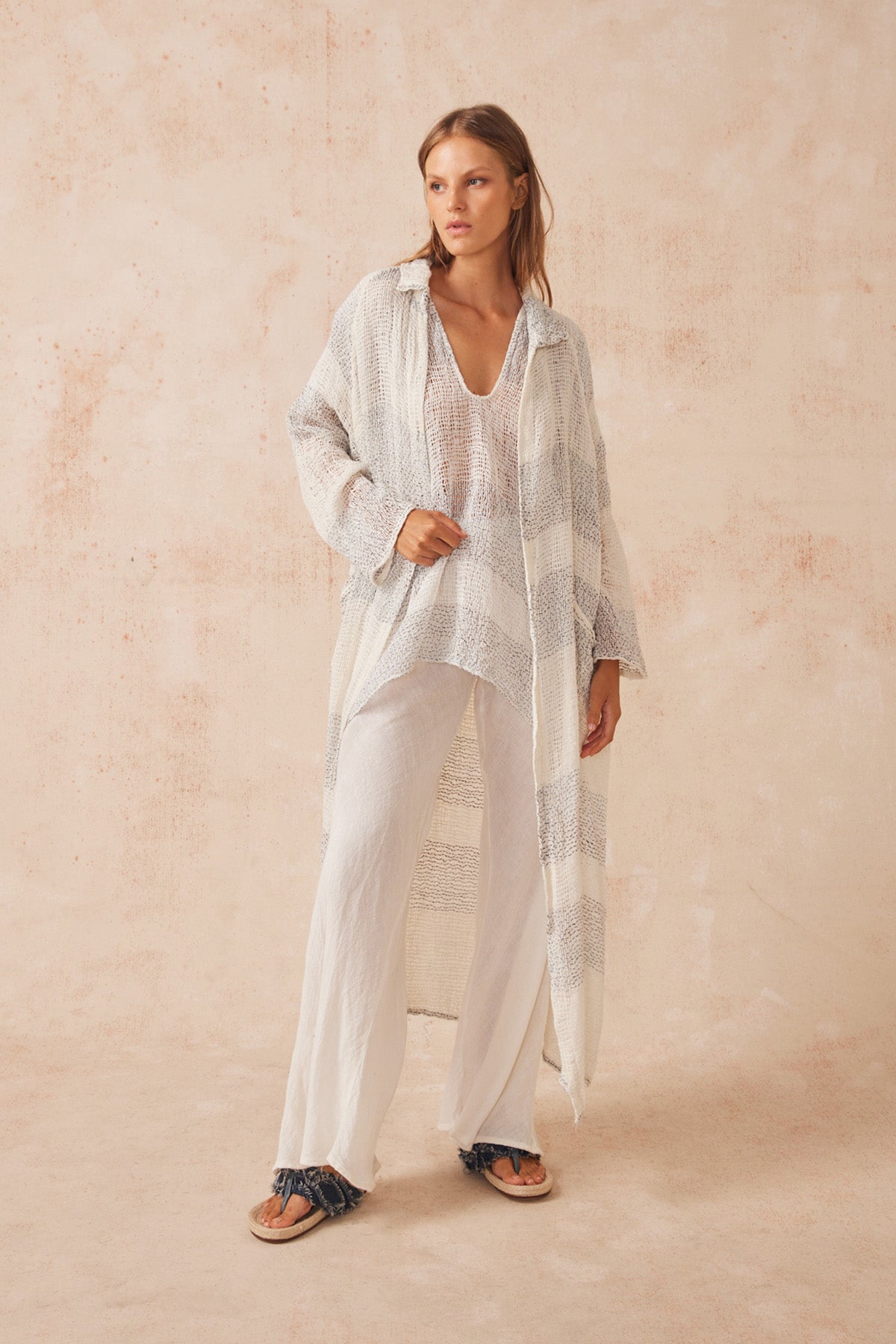 Raglan Duster Coat - Lecche Oceano - LAST ONE
