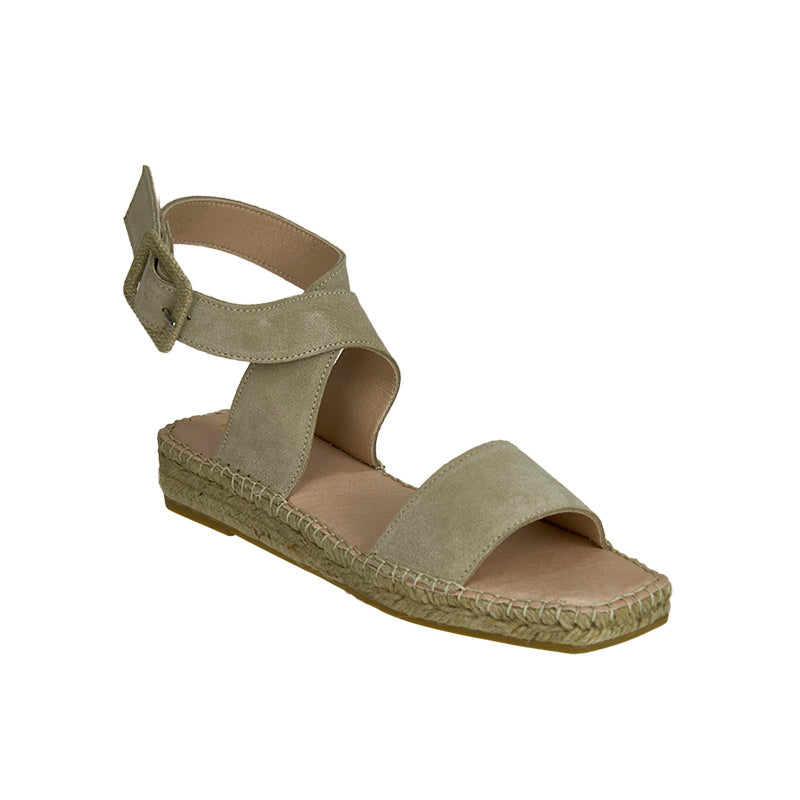 Remi Suede Sandal - Stone - Sample Size 37