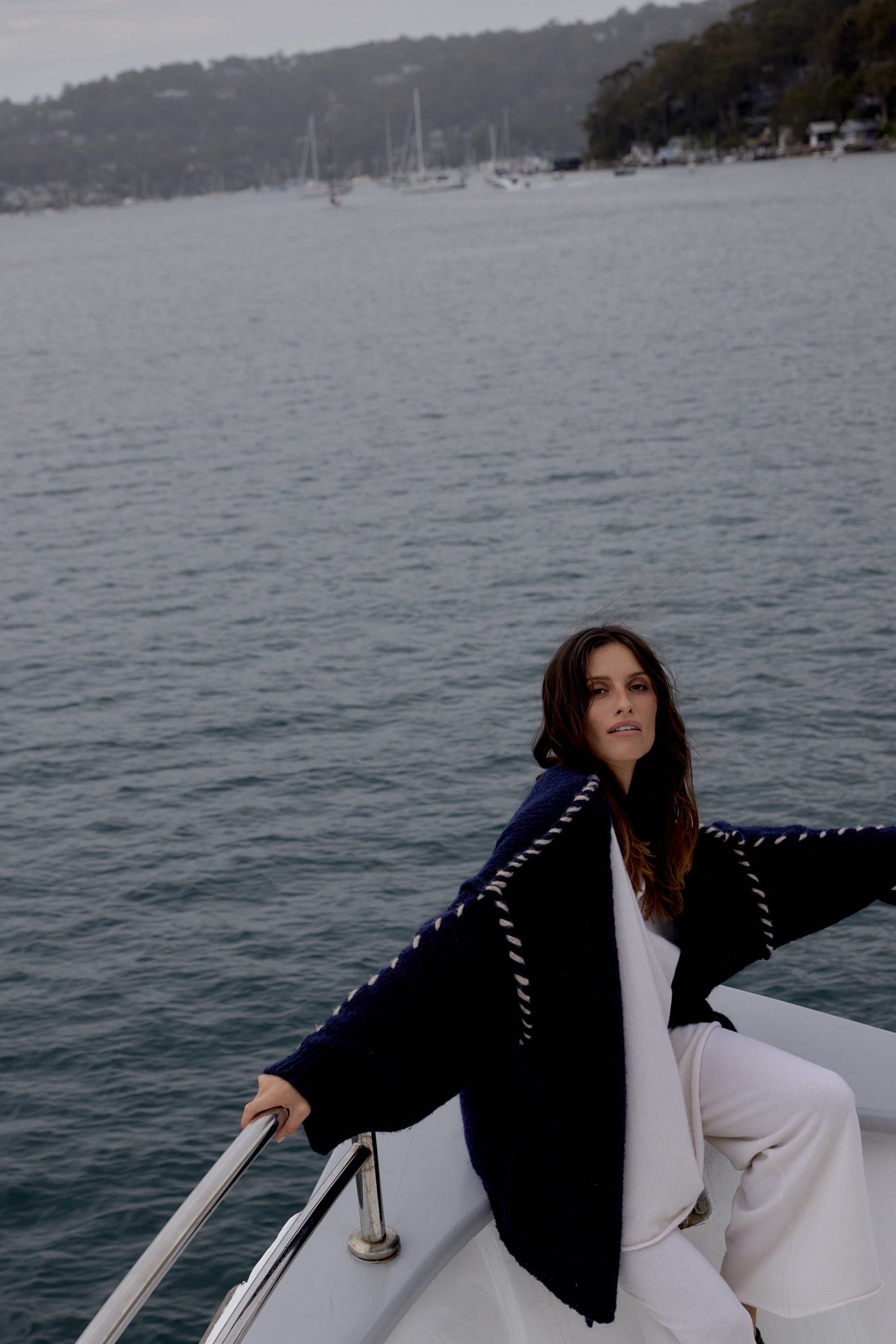 Bisou Cardigan - French Navy