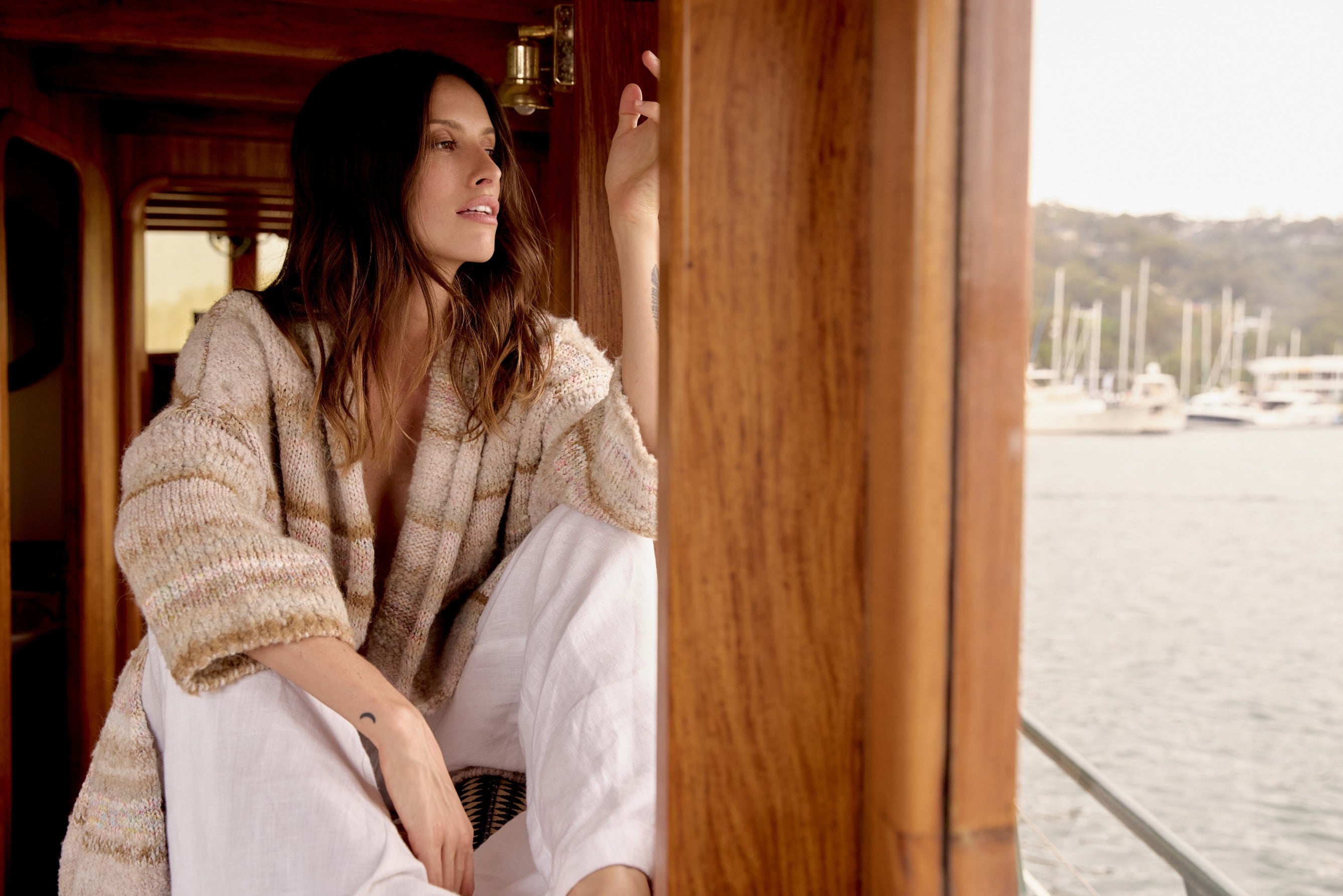 Aura Coat - Stone Multi