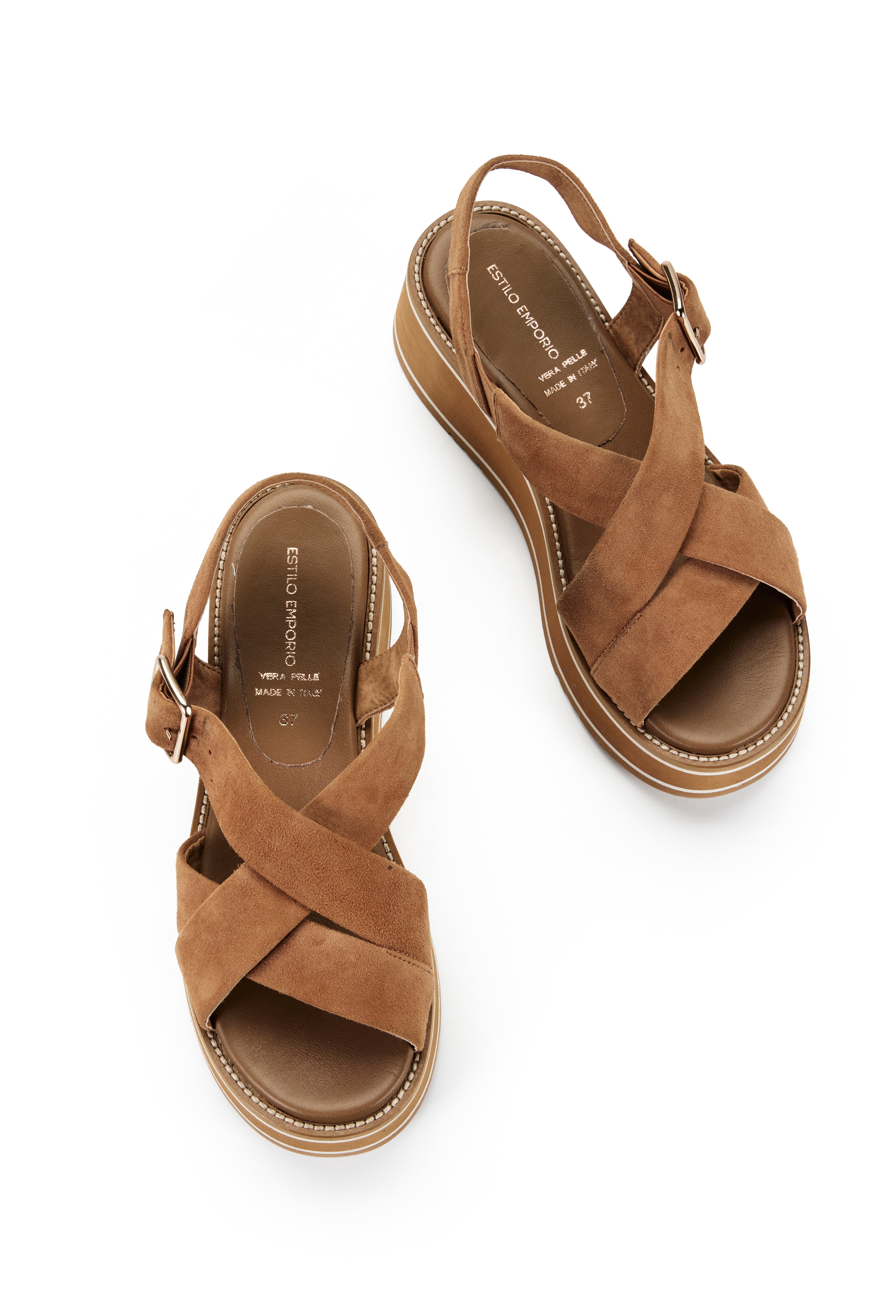 Juno Flatform Wedge - Camel