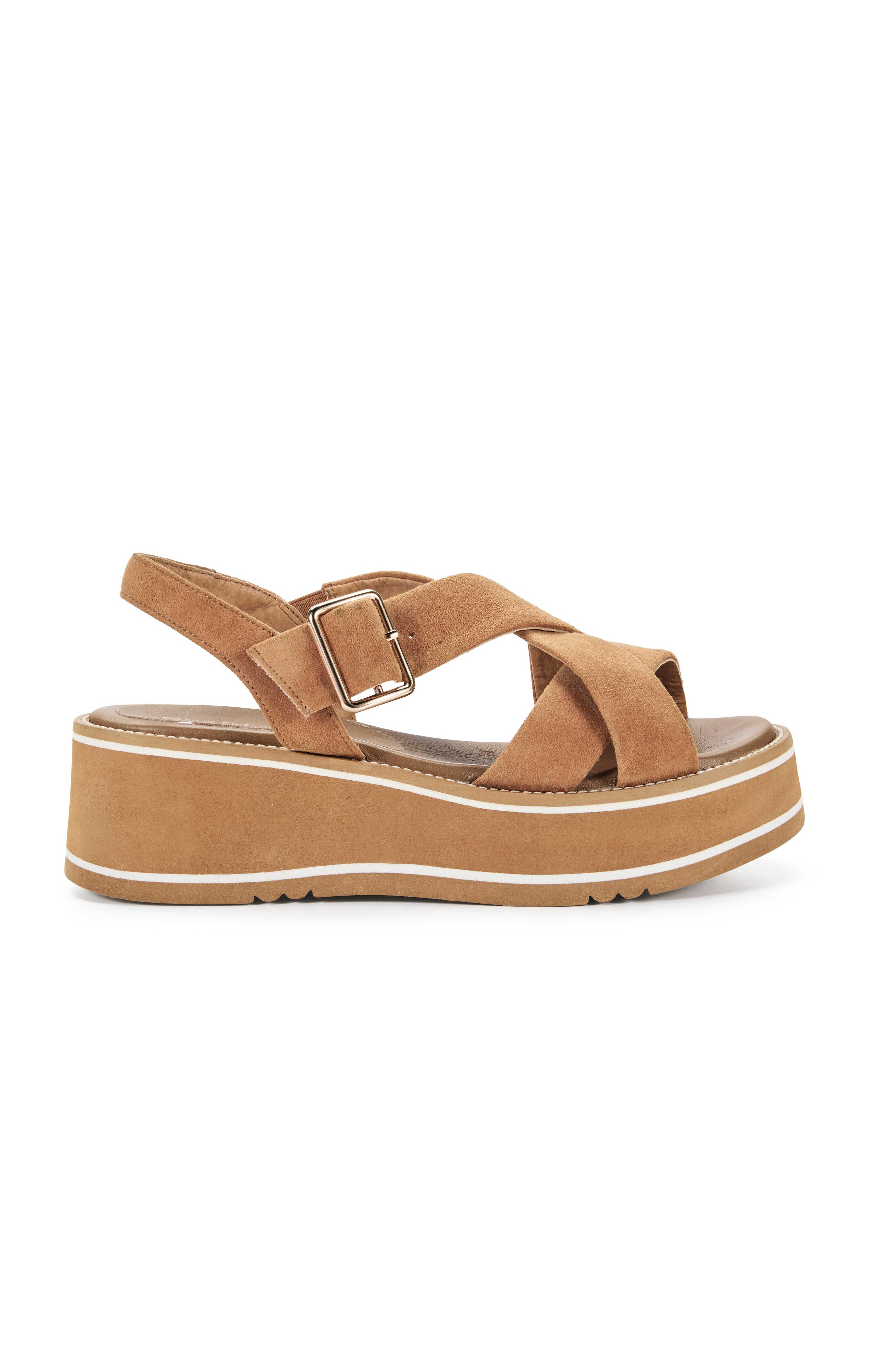 Juno Flatform Wedge - Tan