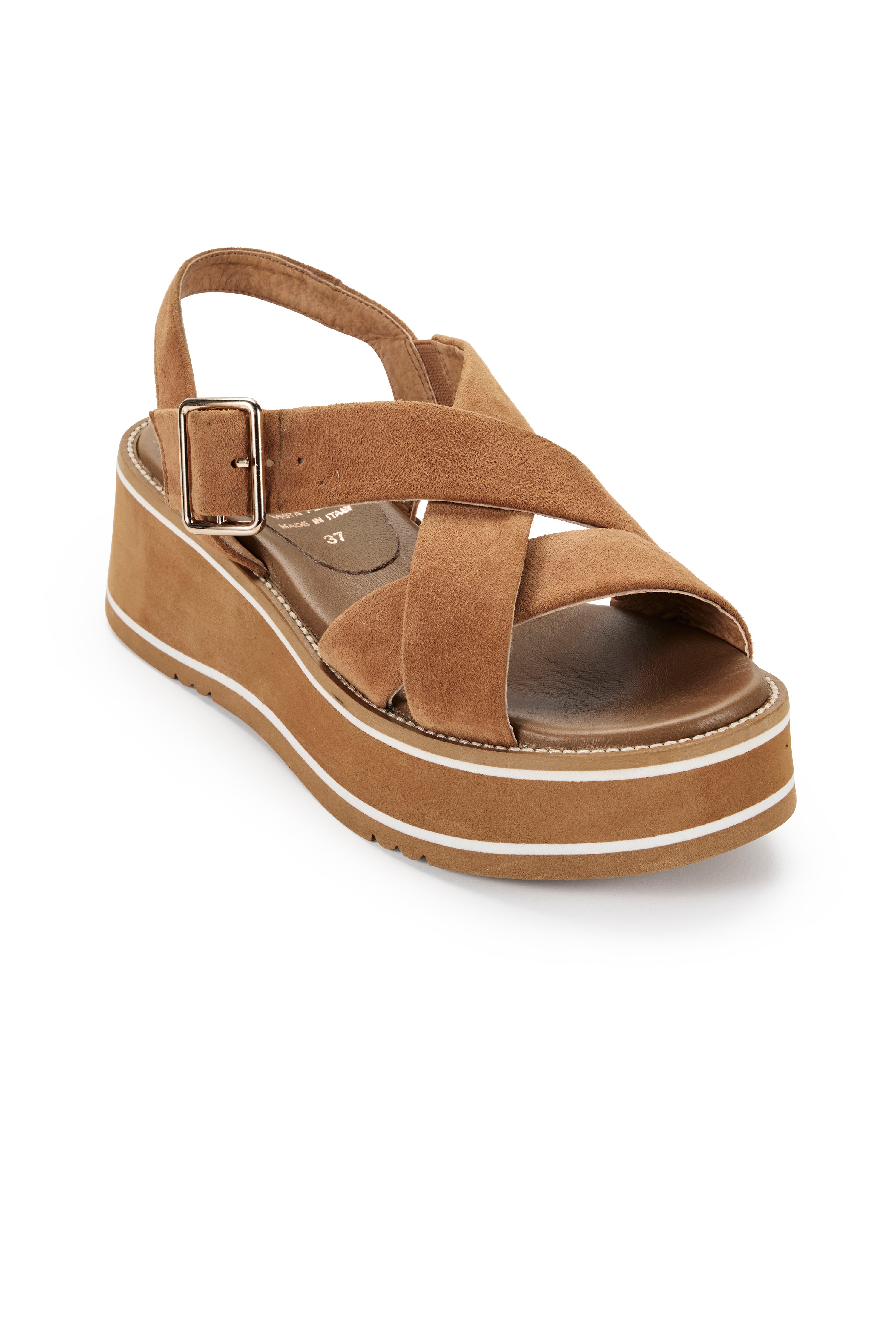 Juno Flatform Wedge - Camel